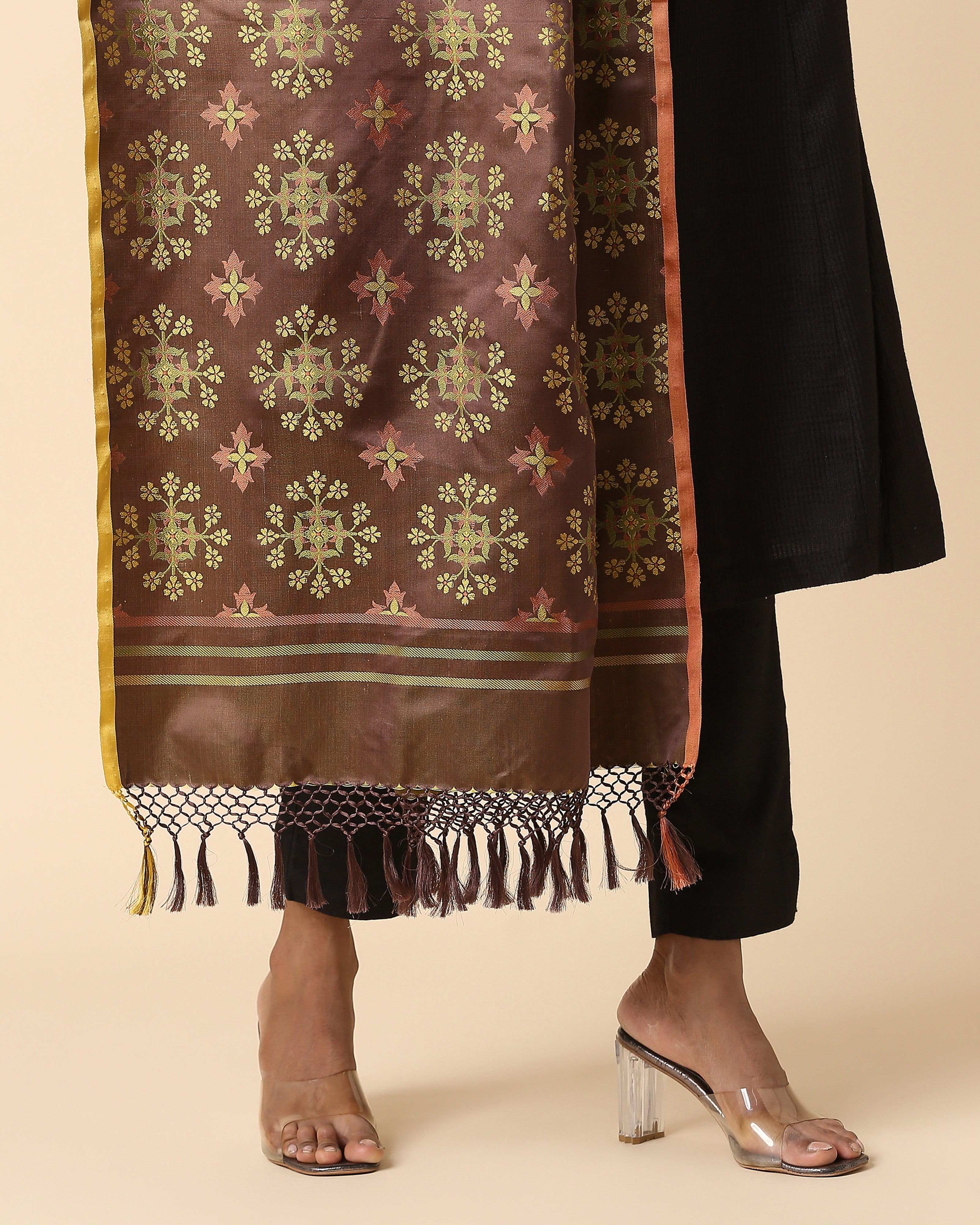 Pamiya Banarasi Tanchoi Silk Dupatta