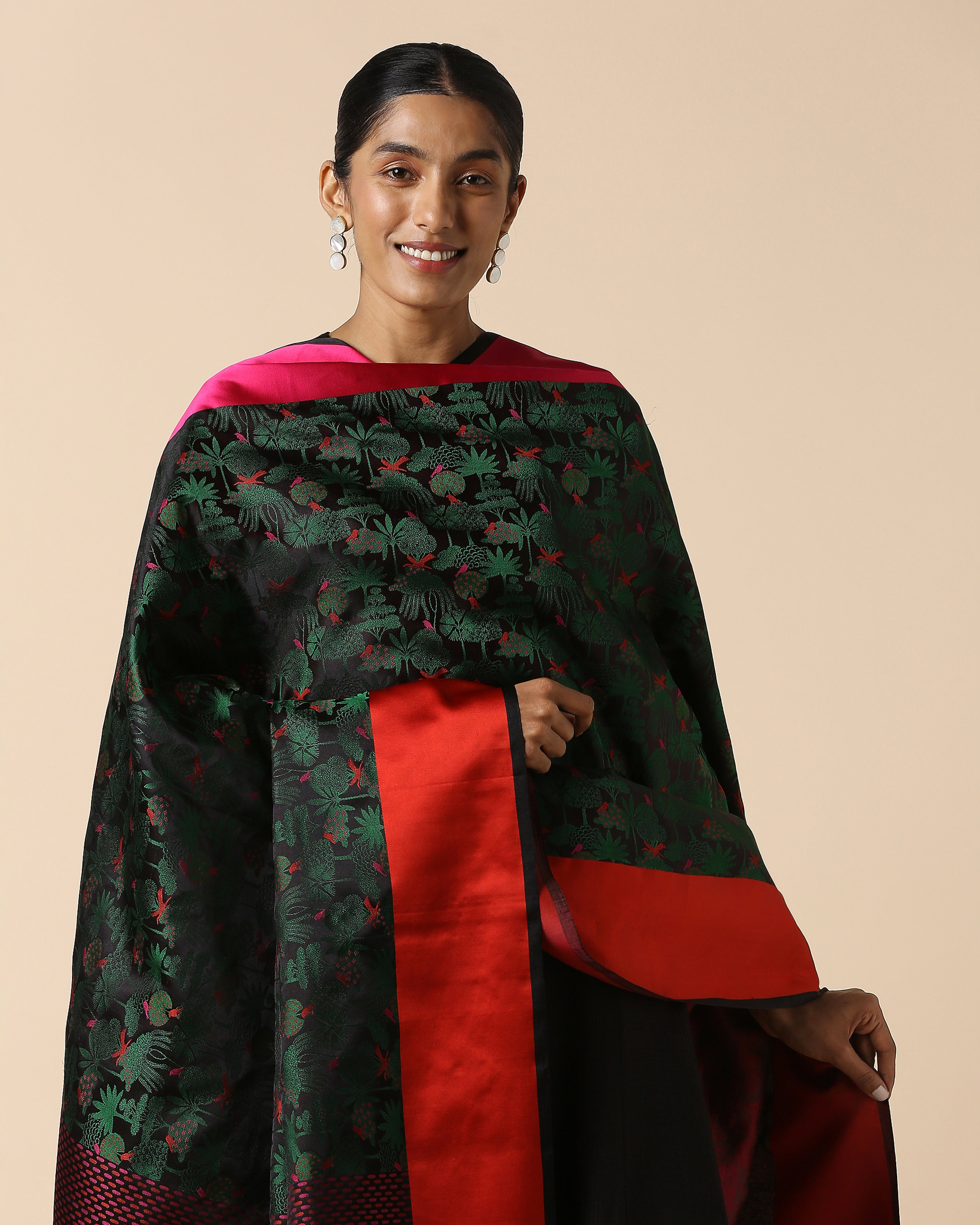 Ananta Banarasi Tanchoi Silk Dupatta