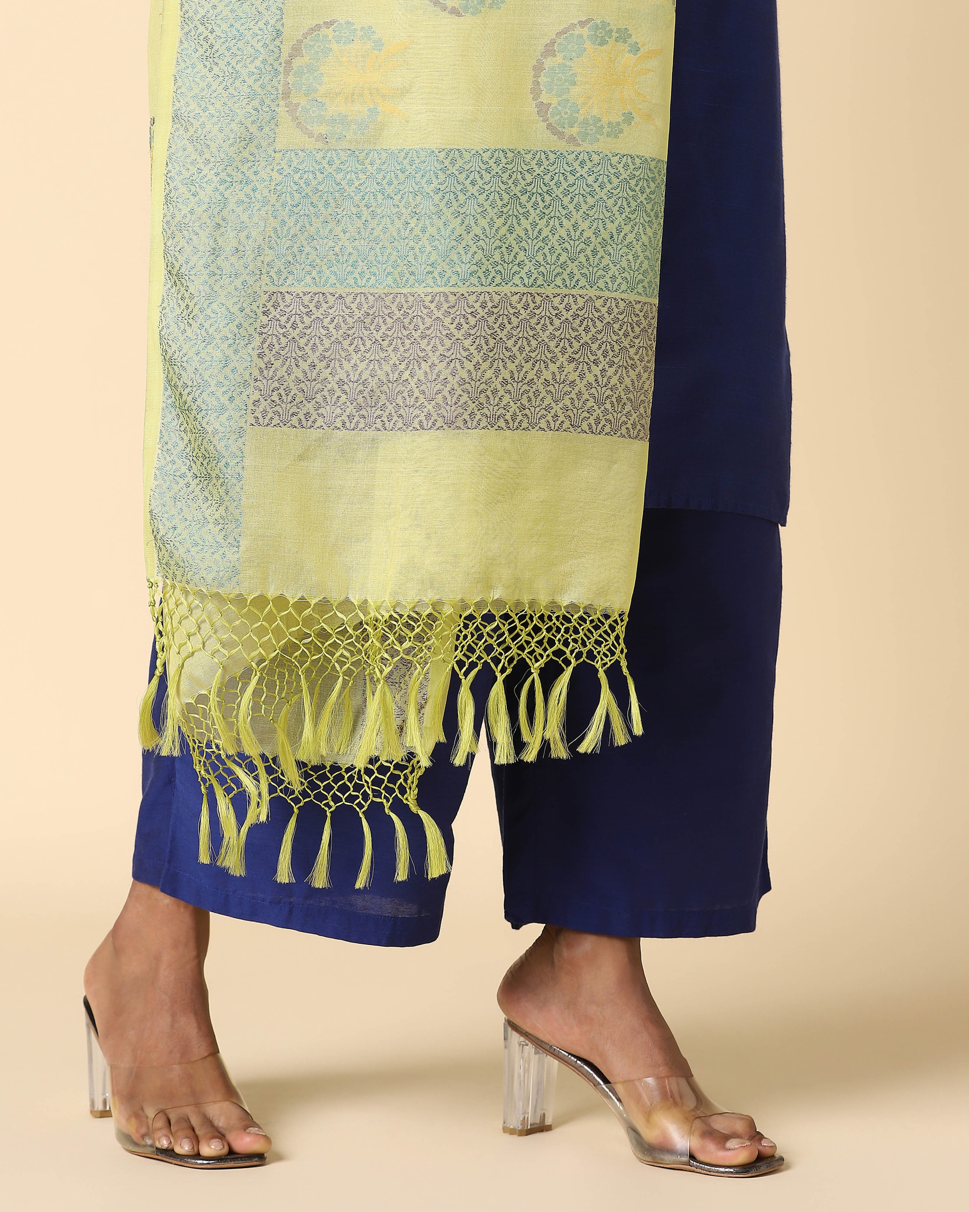 Anwitha Banarasi Jamdani Silk Cotton Dupatta