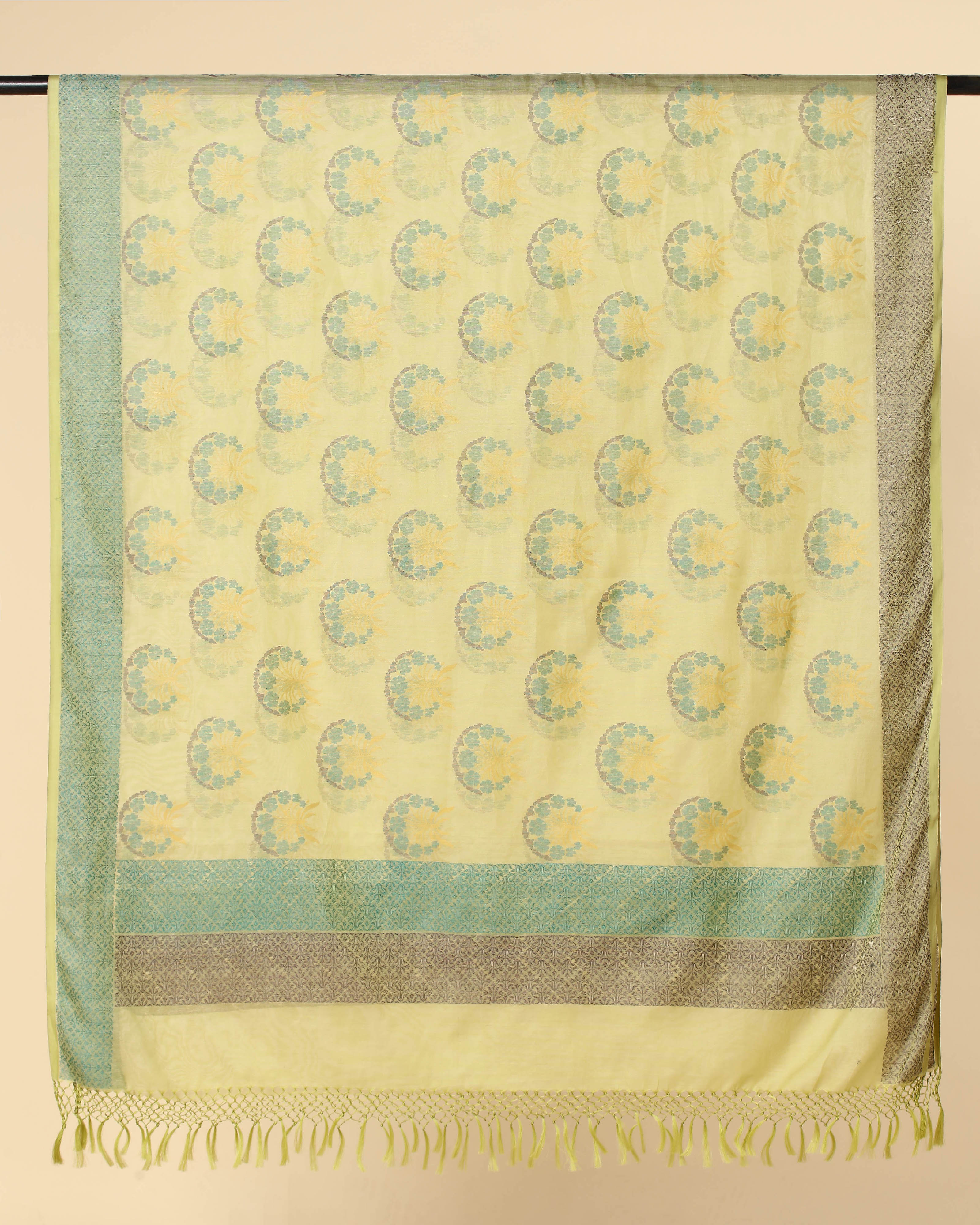 Anwitha Banarasi Jamdani Silk Cotton Dupatta