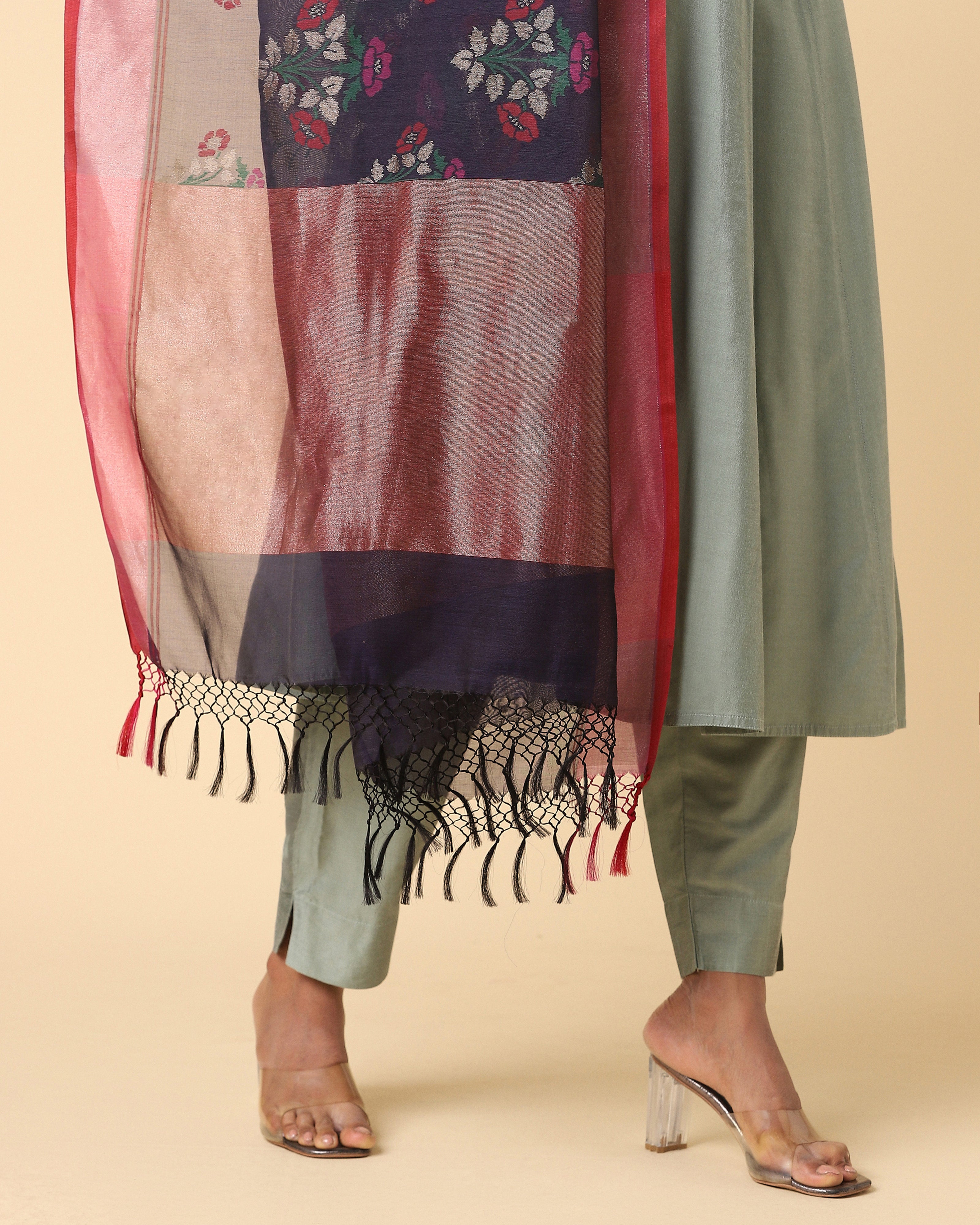 Bhavini Banarasi Jamdani Silk Cotton Dupatta
