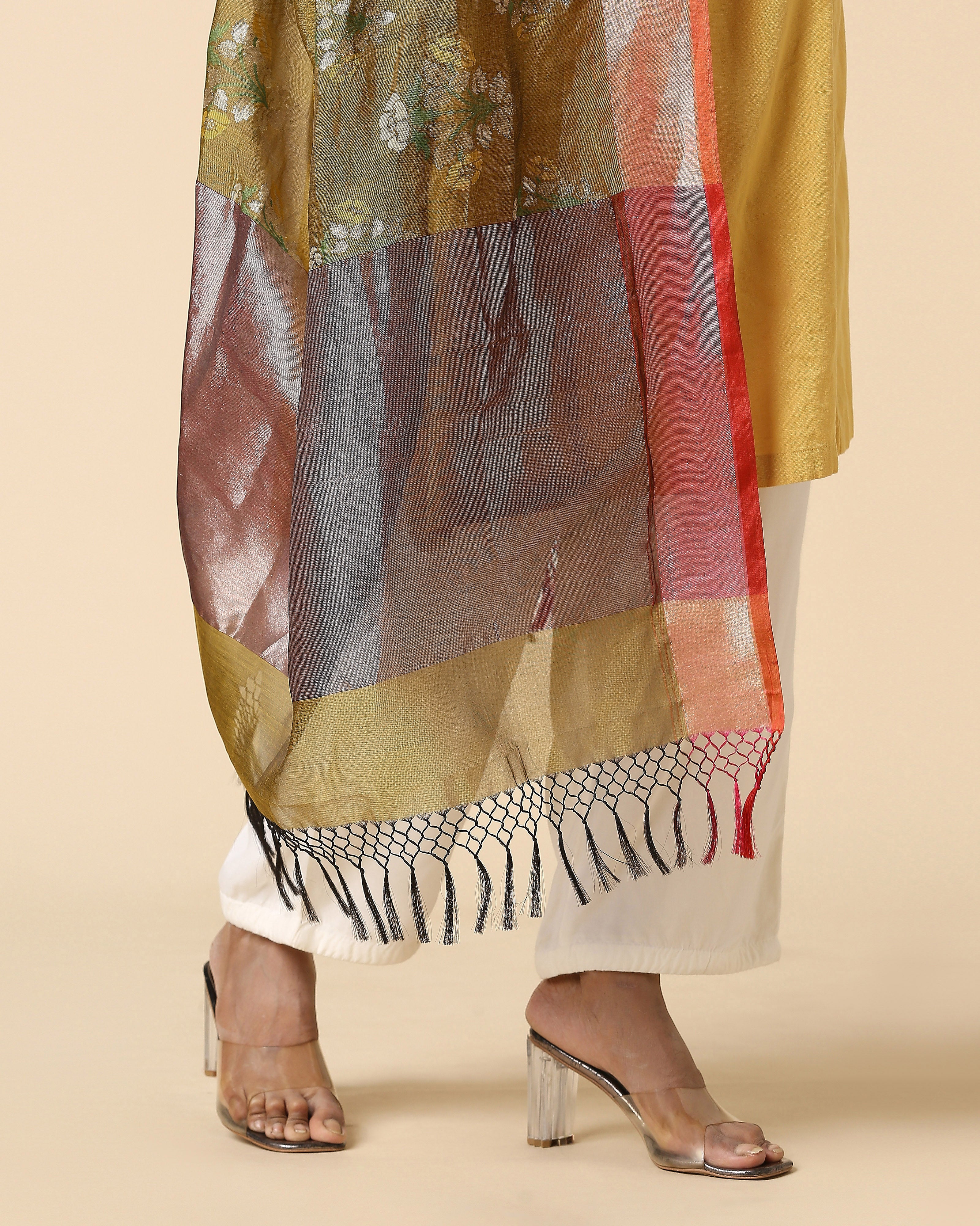Bhavini Banarasi Jamdani Silk Cotton Dupatta