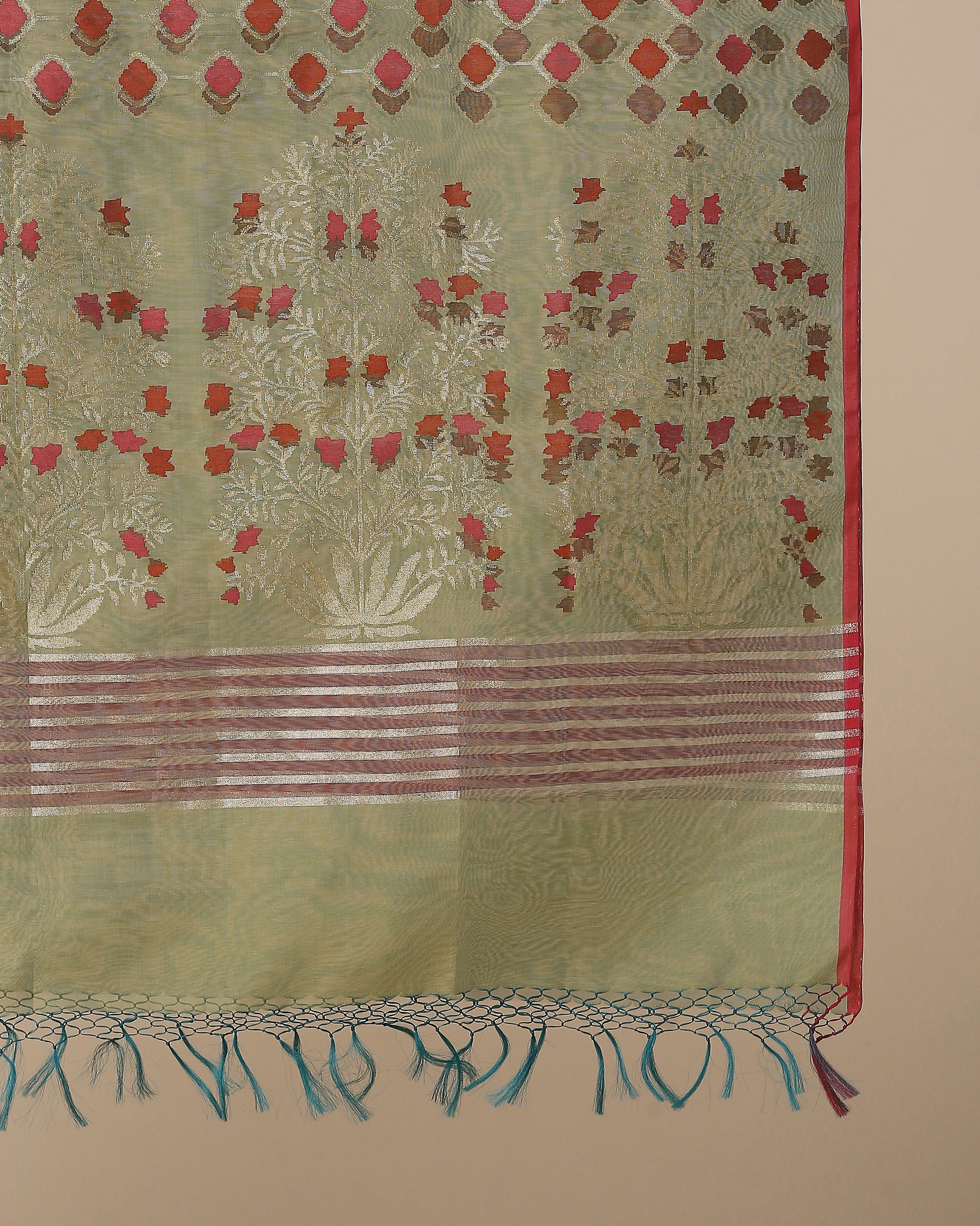 Purala Banarasi Jamdani Silk Cotton Dupatta