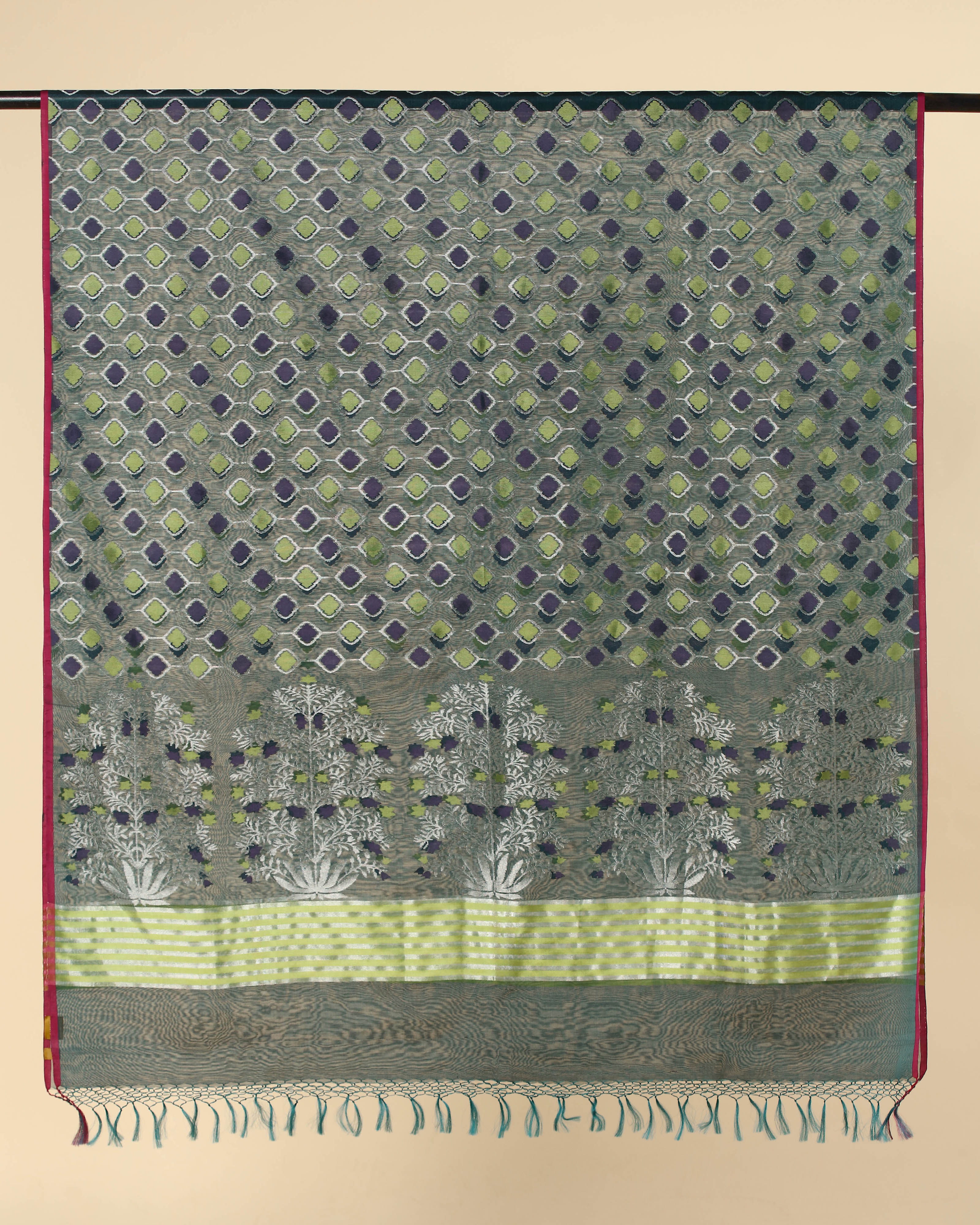 Purala Banarasi Jamdani Silk Cotton Dupatta