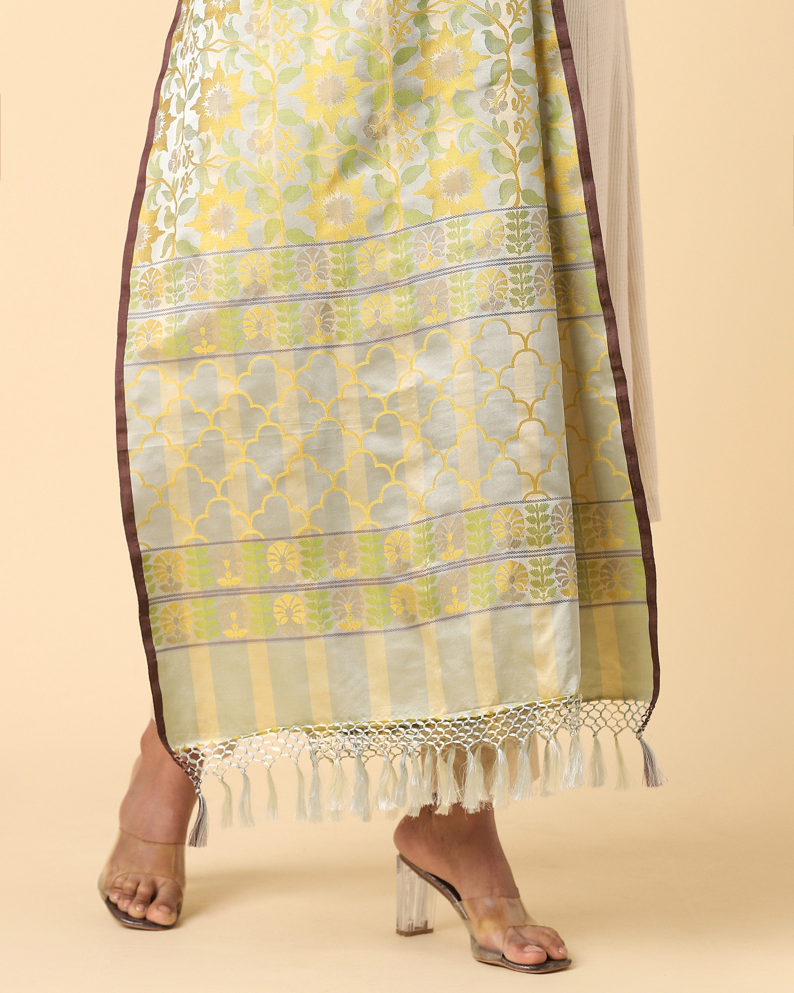 Sarvani Banarasi Tanchoi Silk Dupatta
