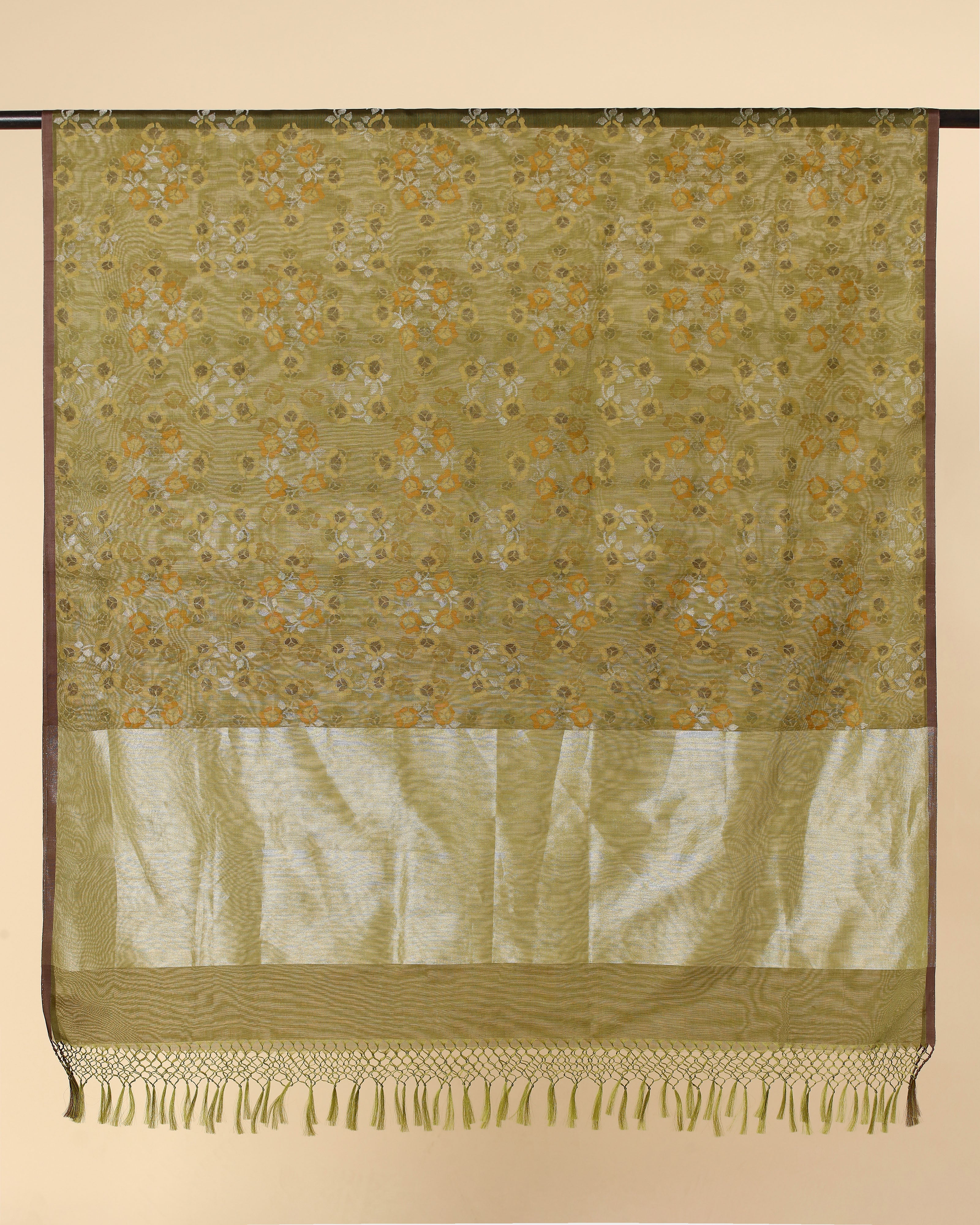 Aja Banarasi Jamdani Silk Cotton Dupatta