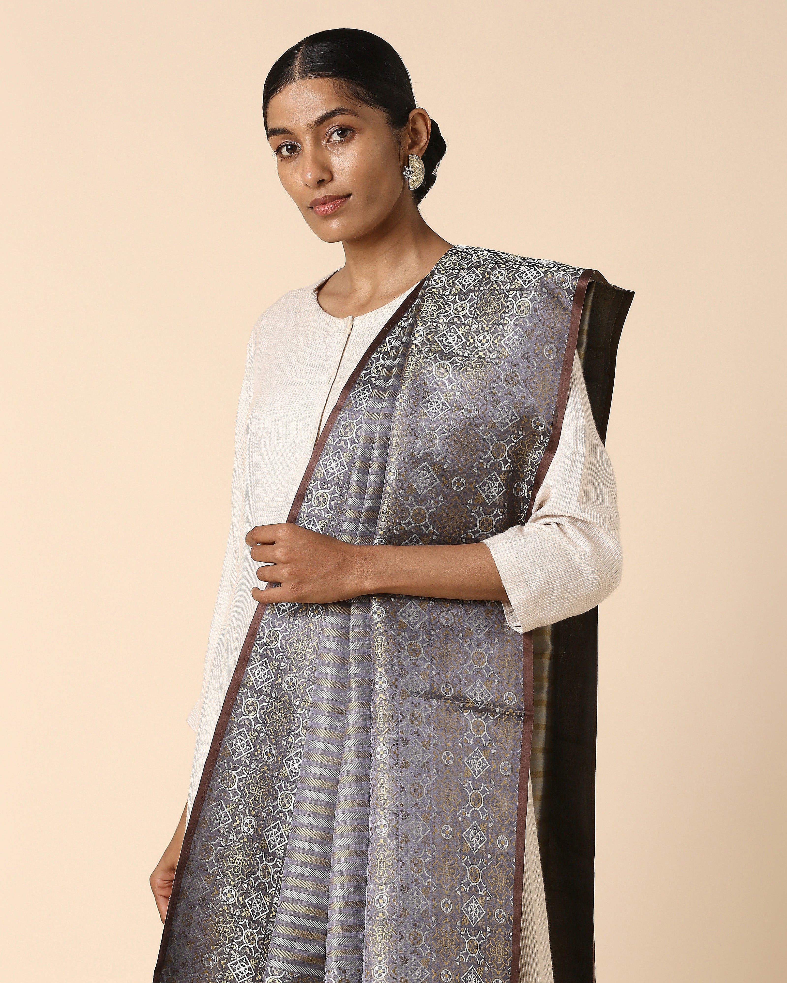 Shoolin Banarasi Tanchoi Silk Dupatta