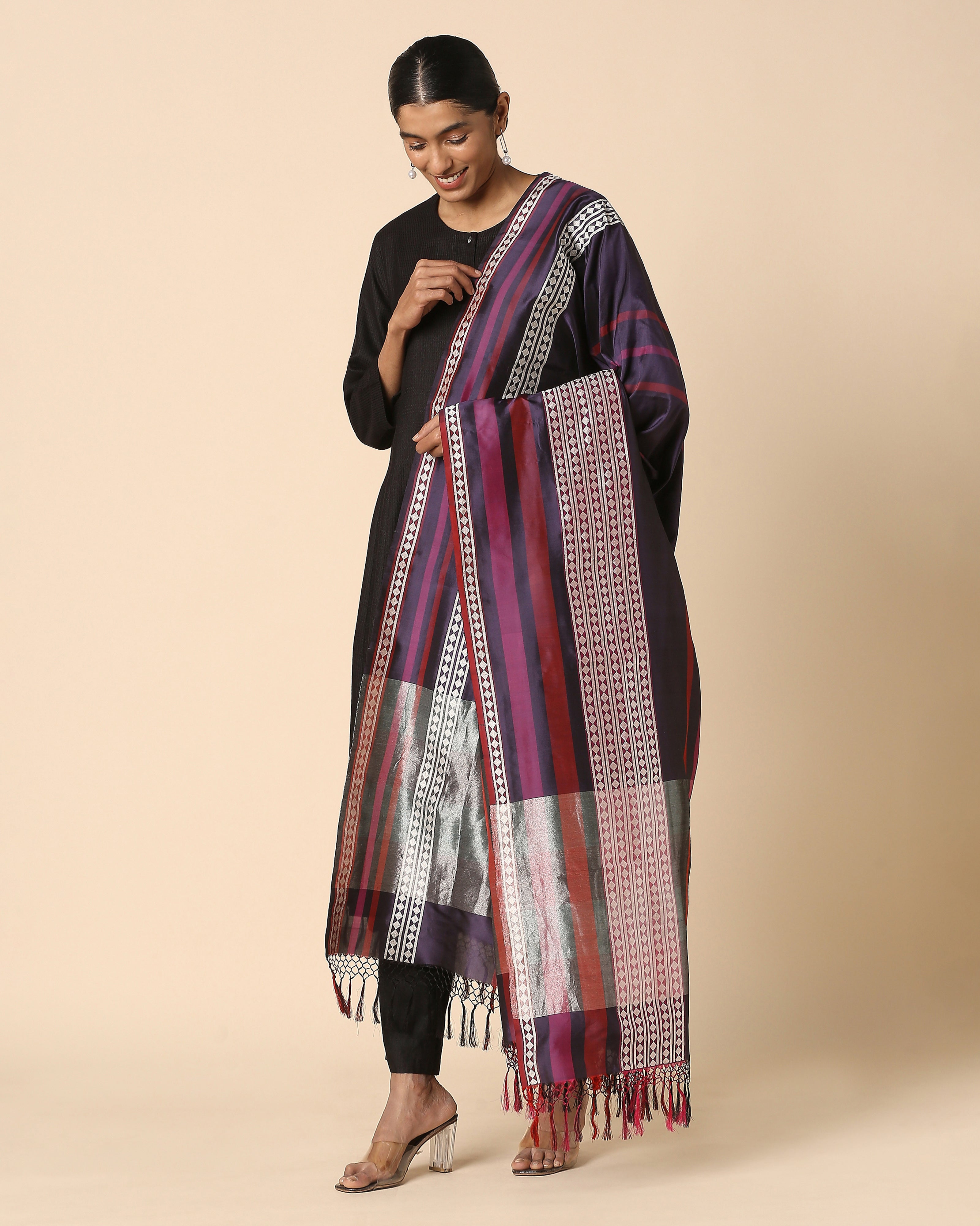 Marisha Banarasi Kadwa Silk Dupatta