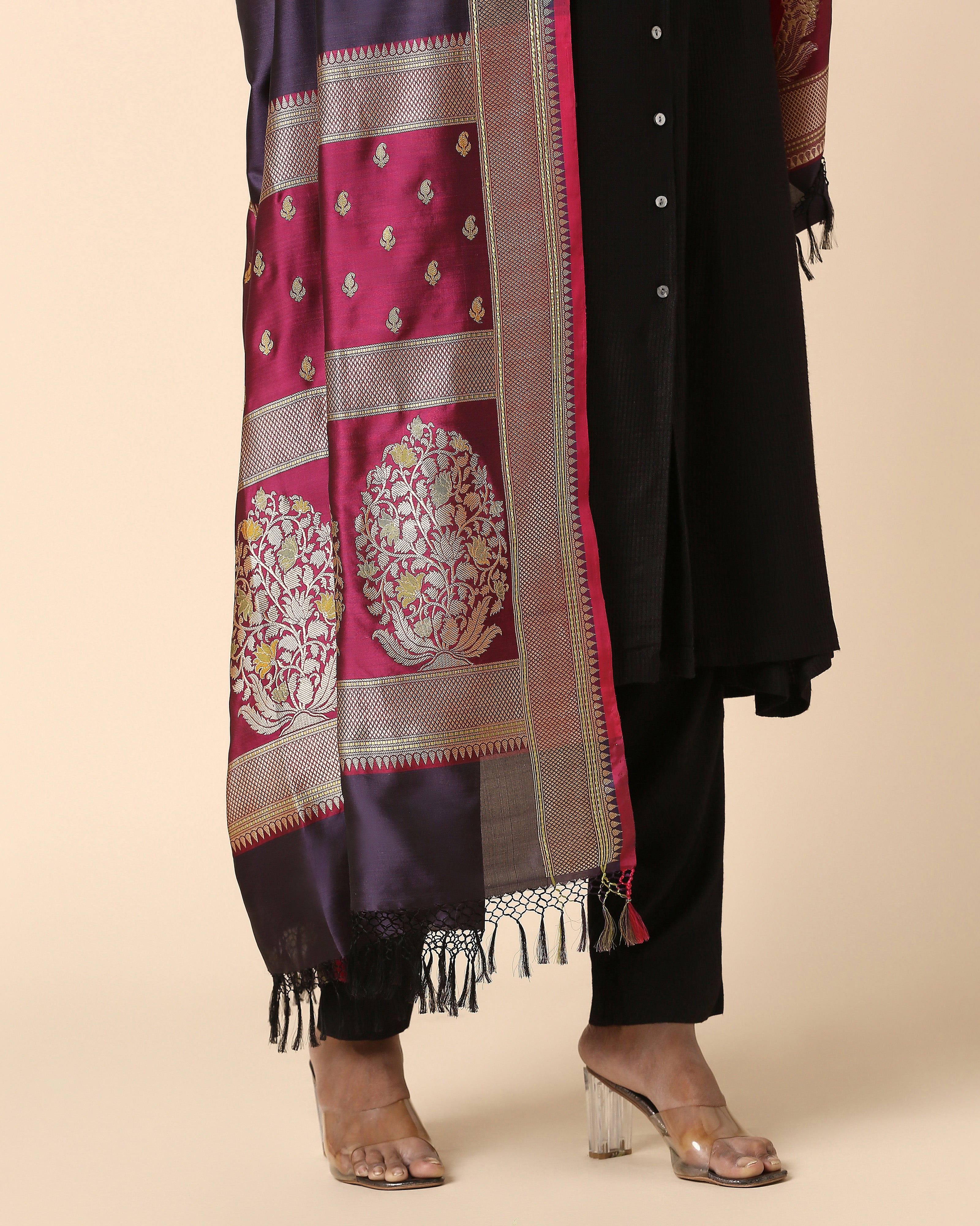 Maysa Banarasi Kadwa Silk Dupatta
