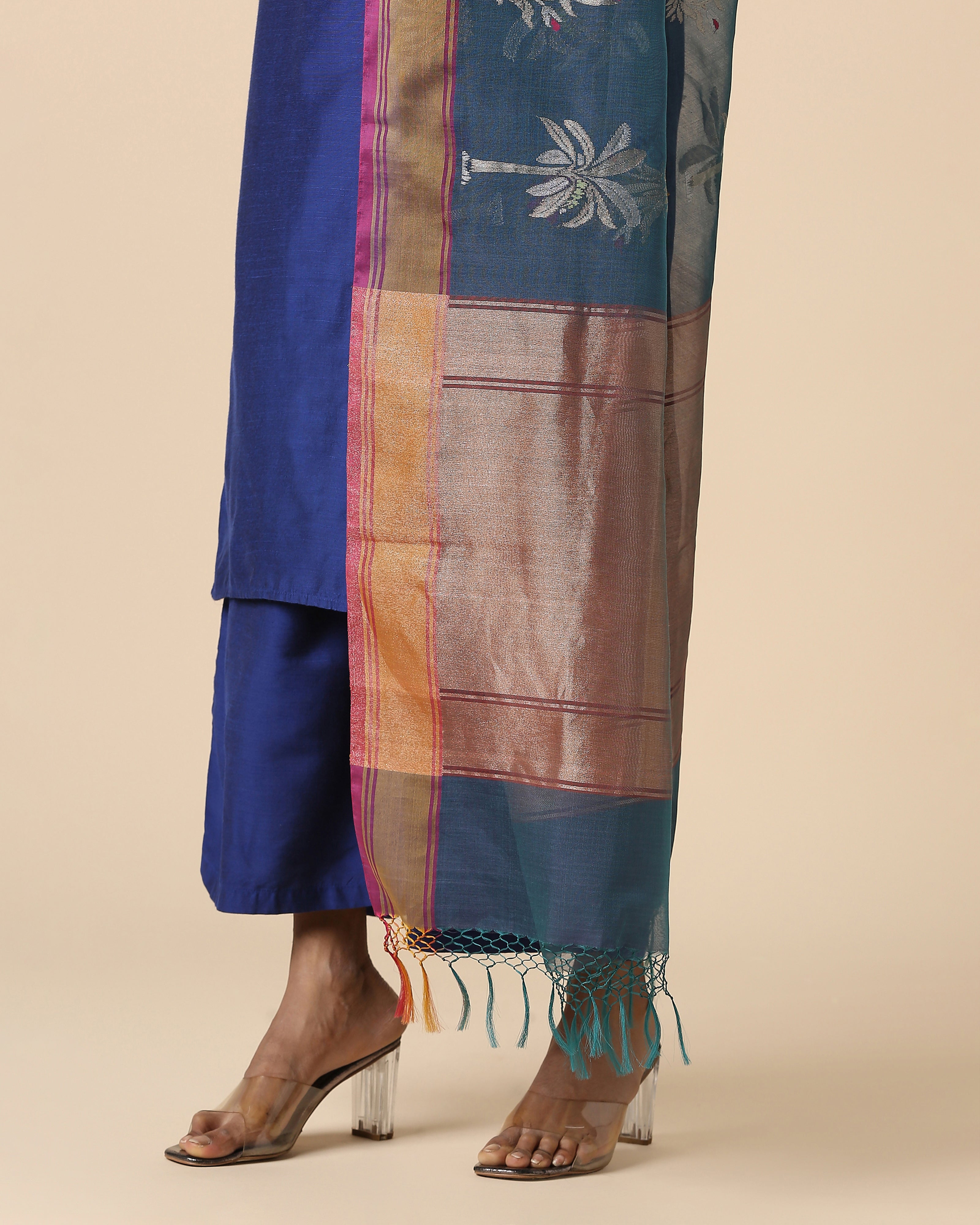 Reeha Banarasi Jamdani Silk Cotton Dupatta