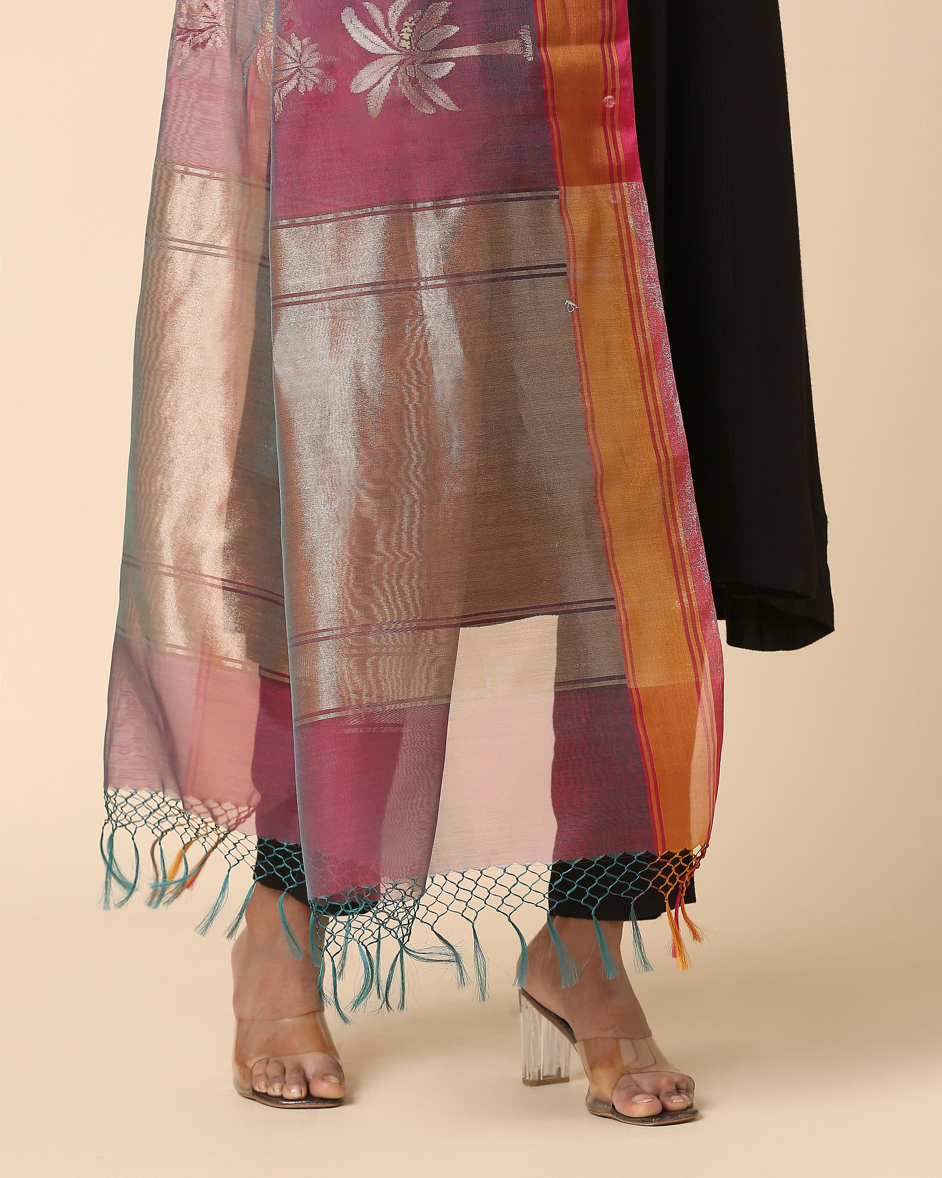 Reeha Banarasi Jamdani Silk Cotton Dupatta