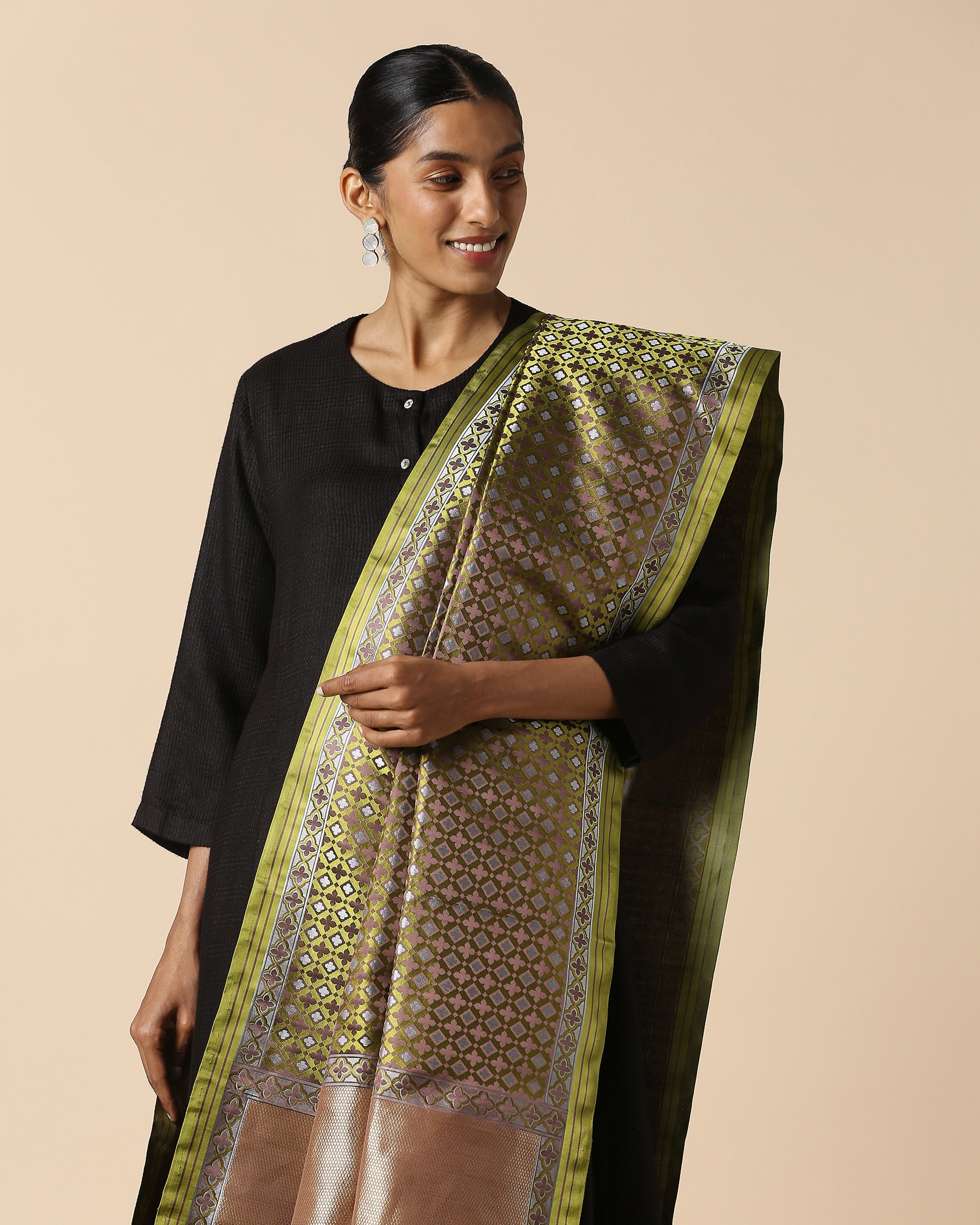 Sabah Banarasi Tanchoi Silk Dupatta