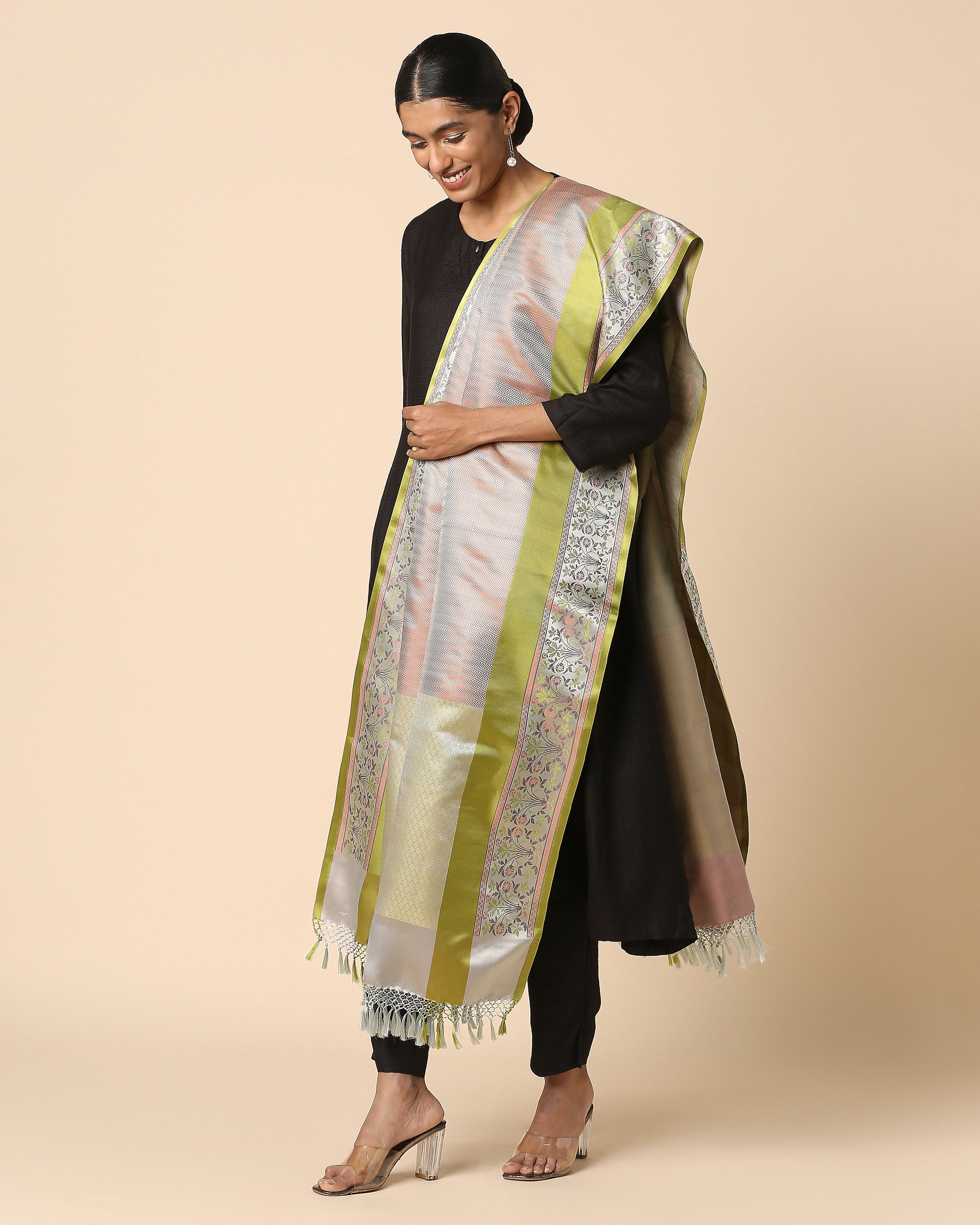 Thaimaa Banarasi Tanchoi Silk Dupatta