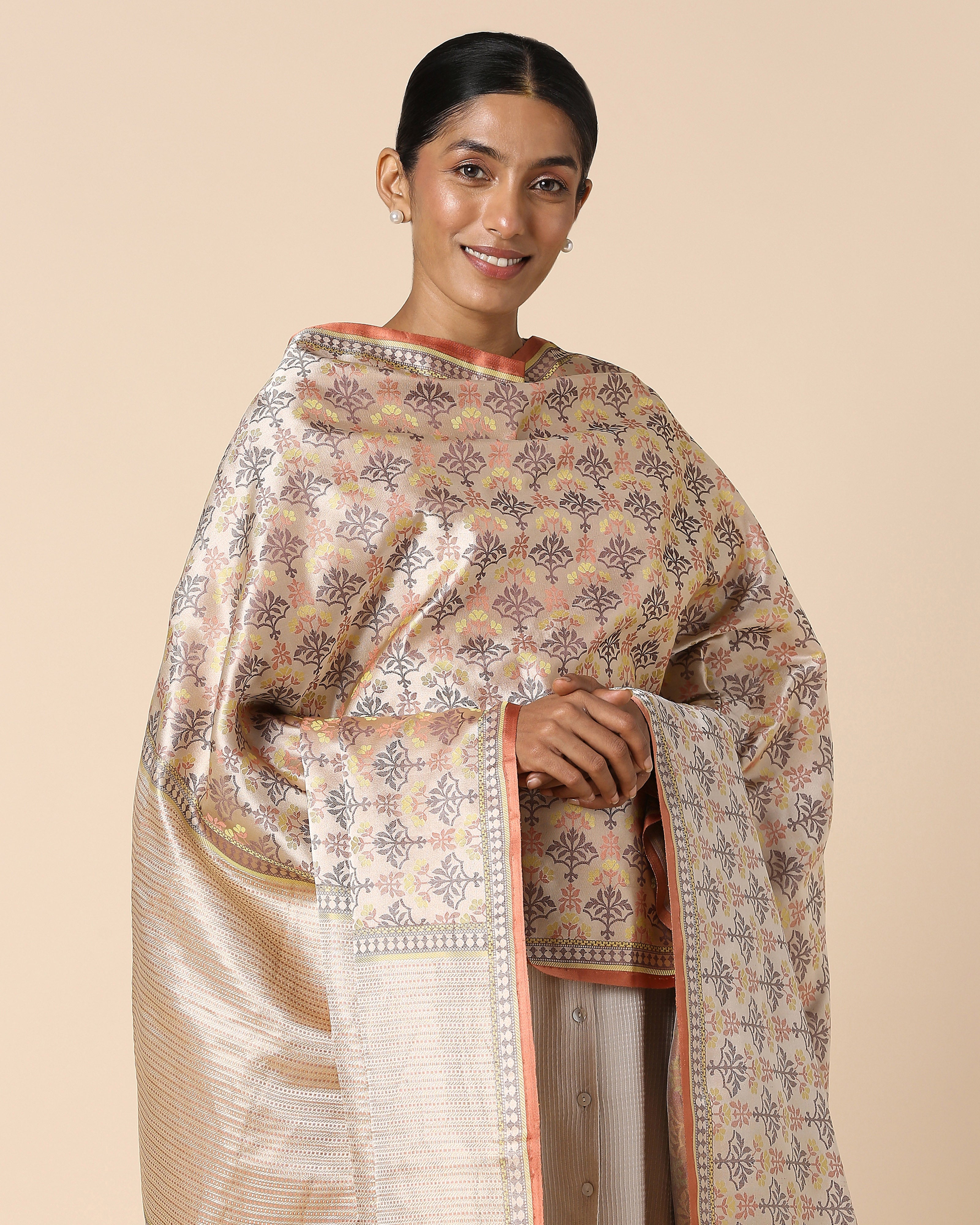 Yalinaa Banarasi Tanchoi Silk Dupatta