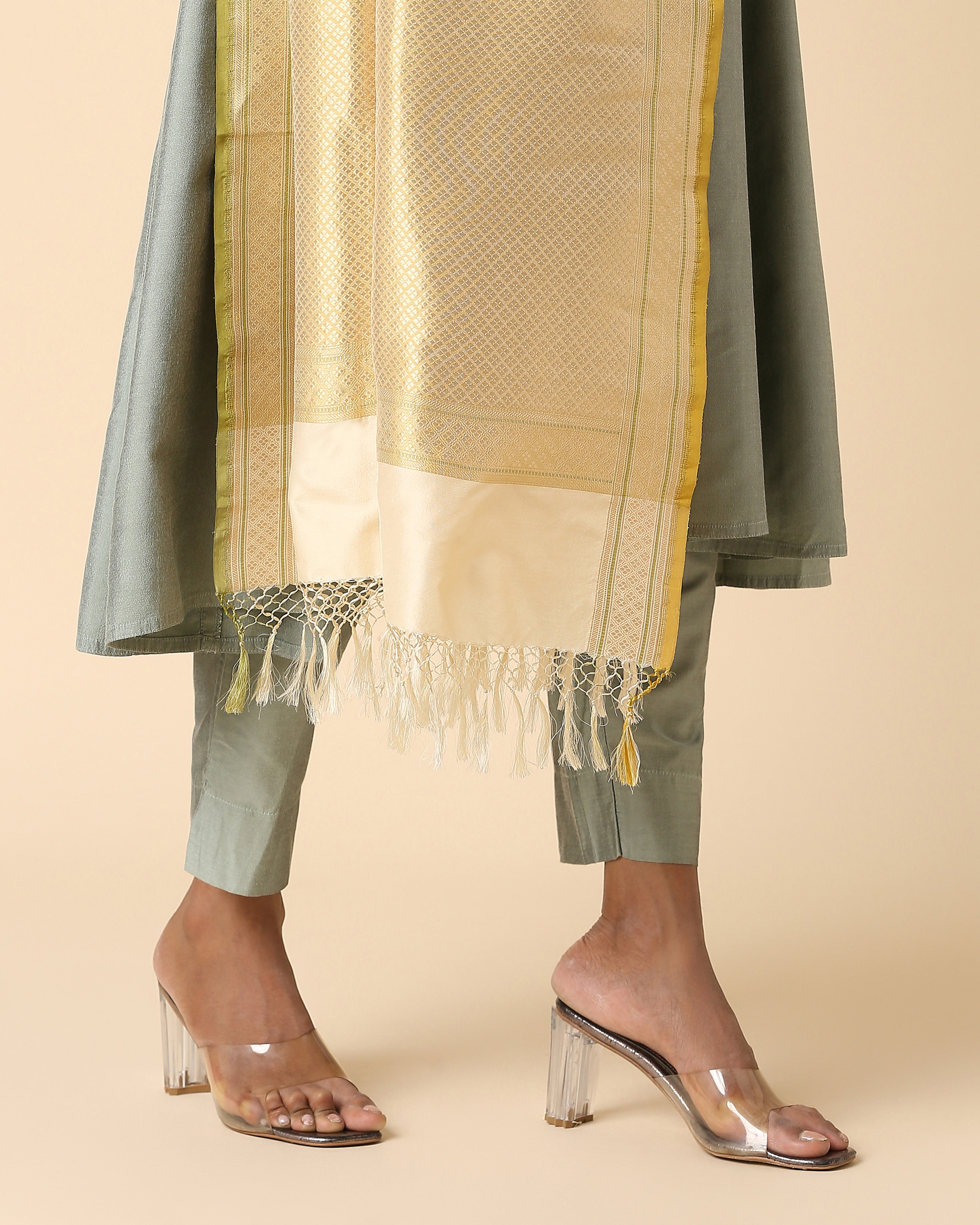 Esita Banarasi Cutwork Silk Dupatta