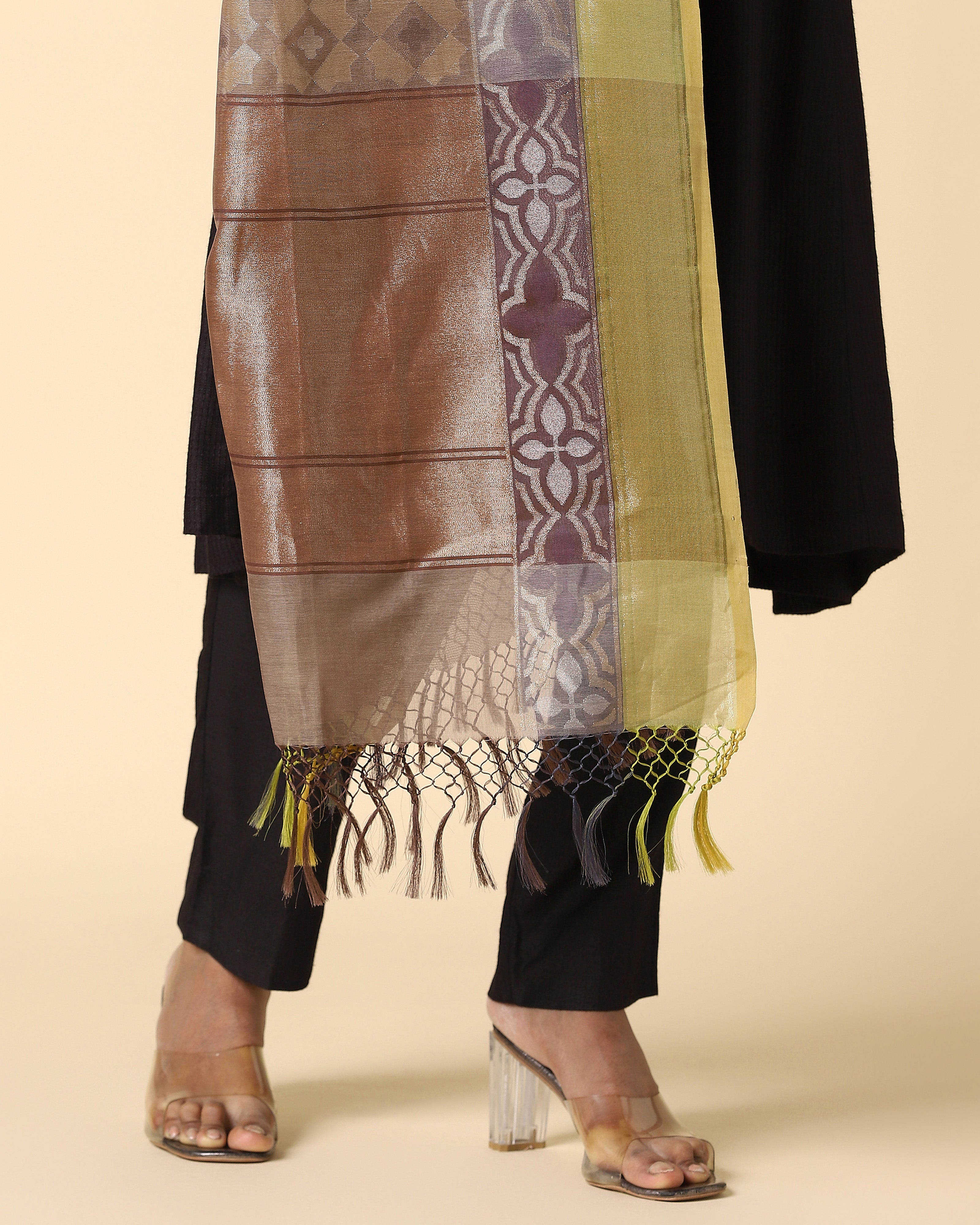 Dua Banarasi Jamdani Silk Cotton Dupatta