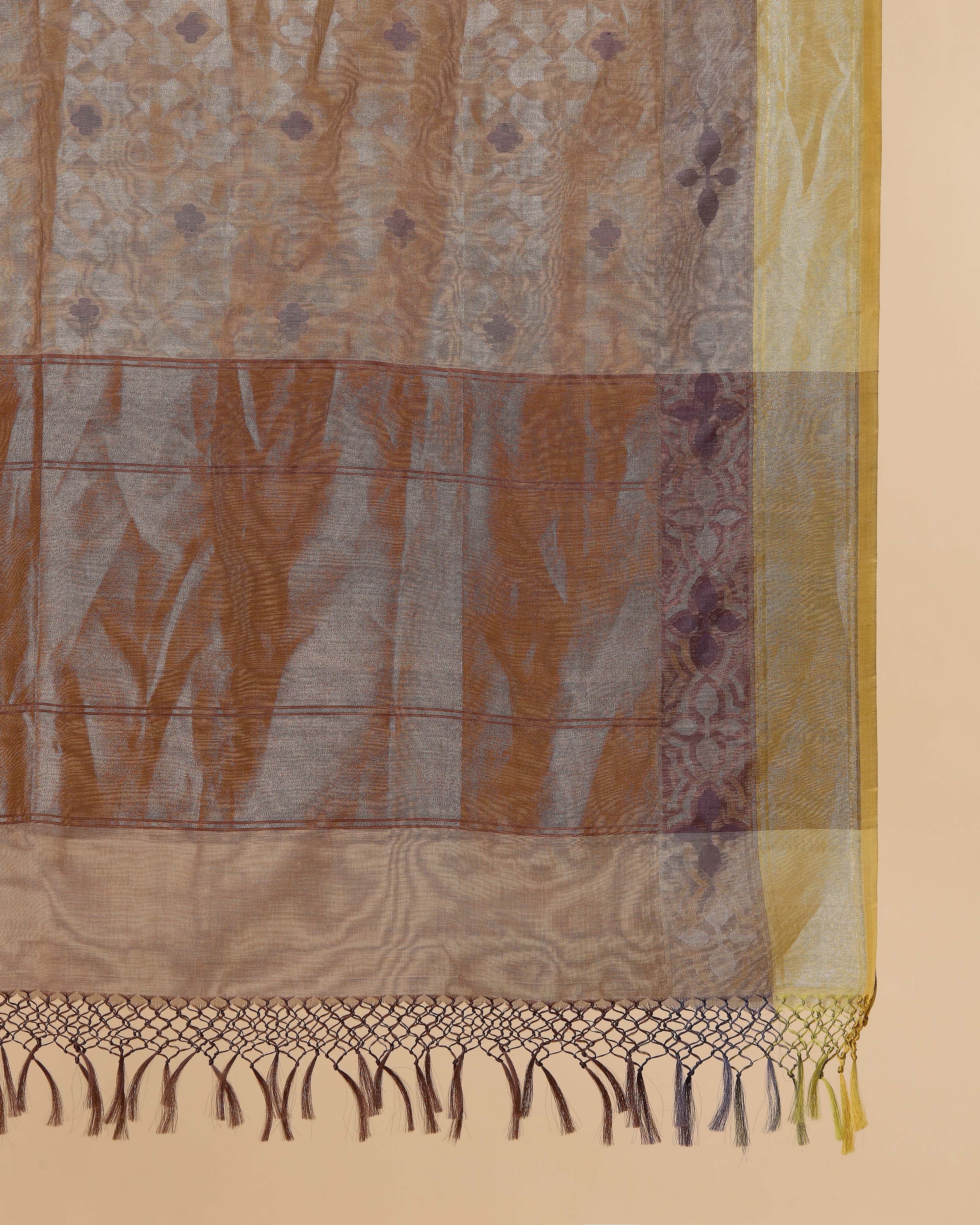 Dua Banarasi Jamdani Silk Cotton Dupatta