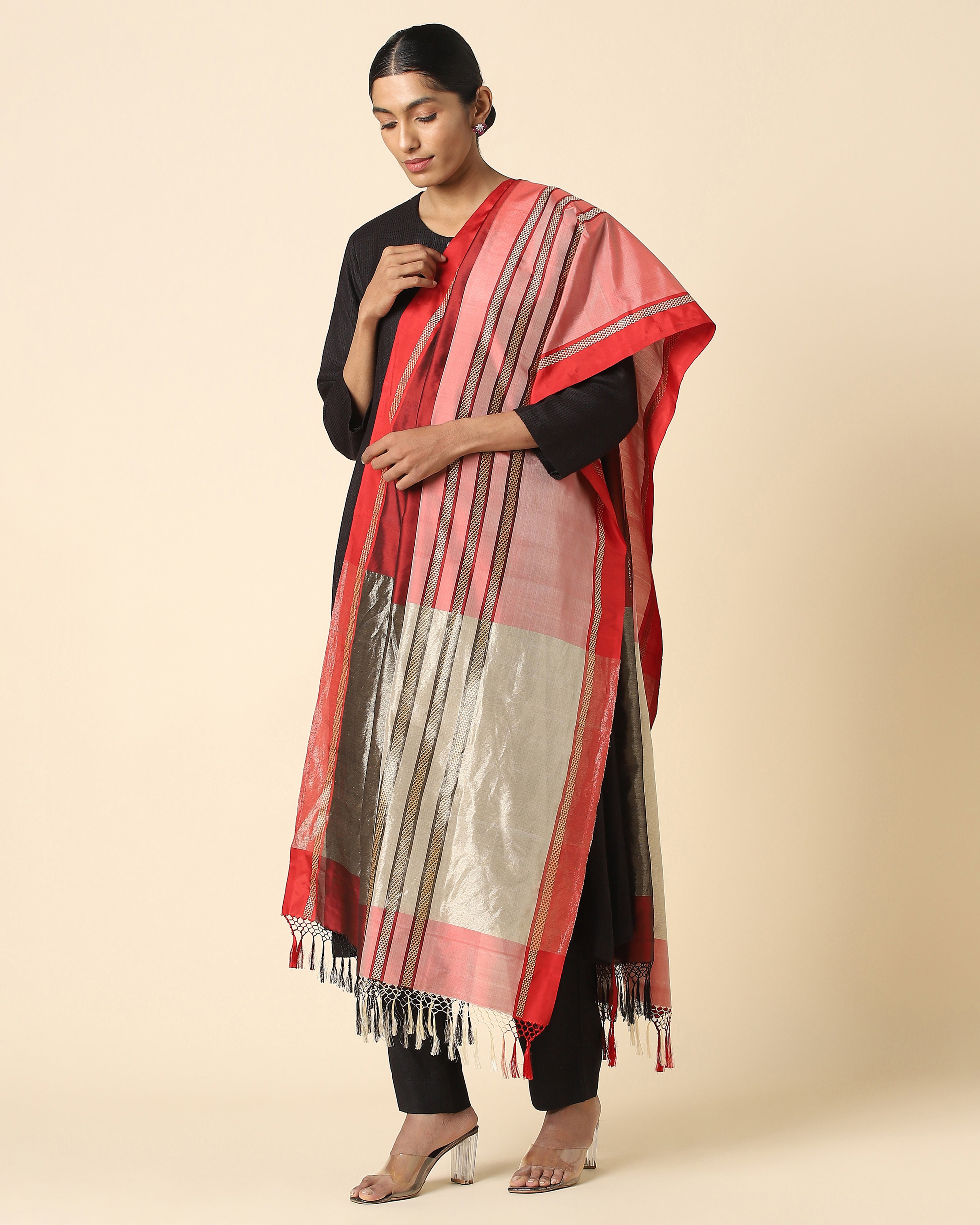 Amani Banarasi Kadwa Silk Dupatta