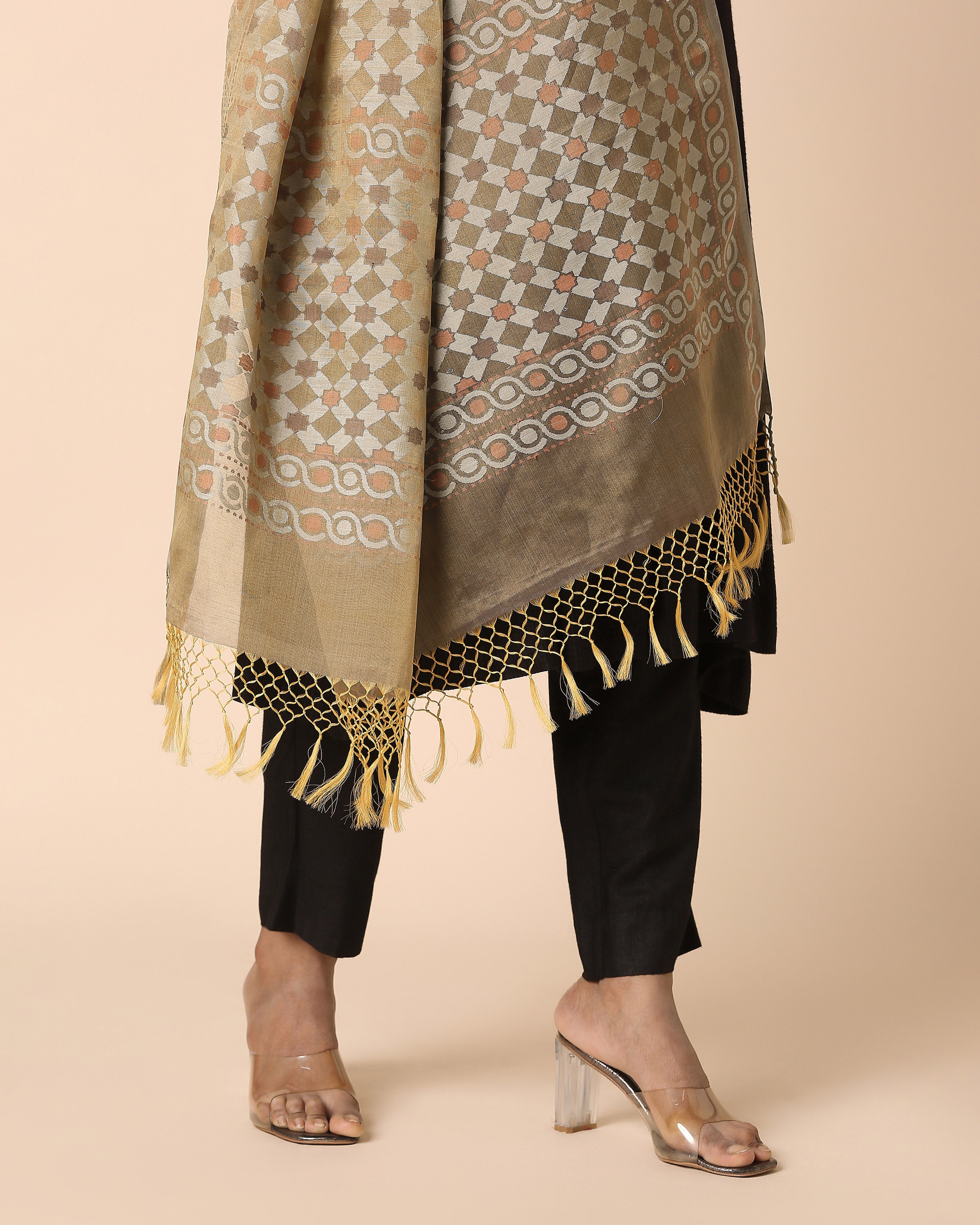 Kaliyah Banarasi Jamdani Silk Cotton Dupatta