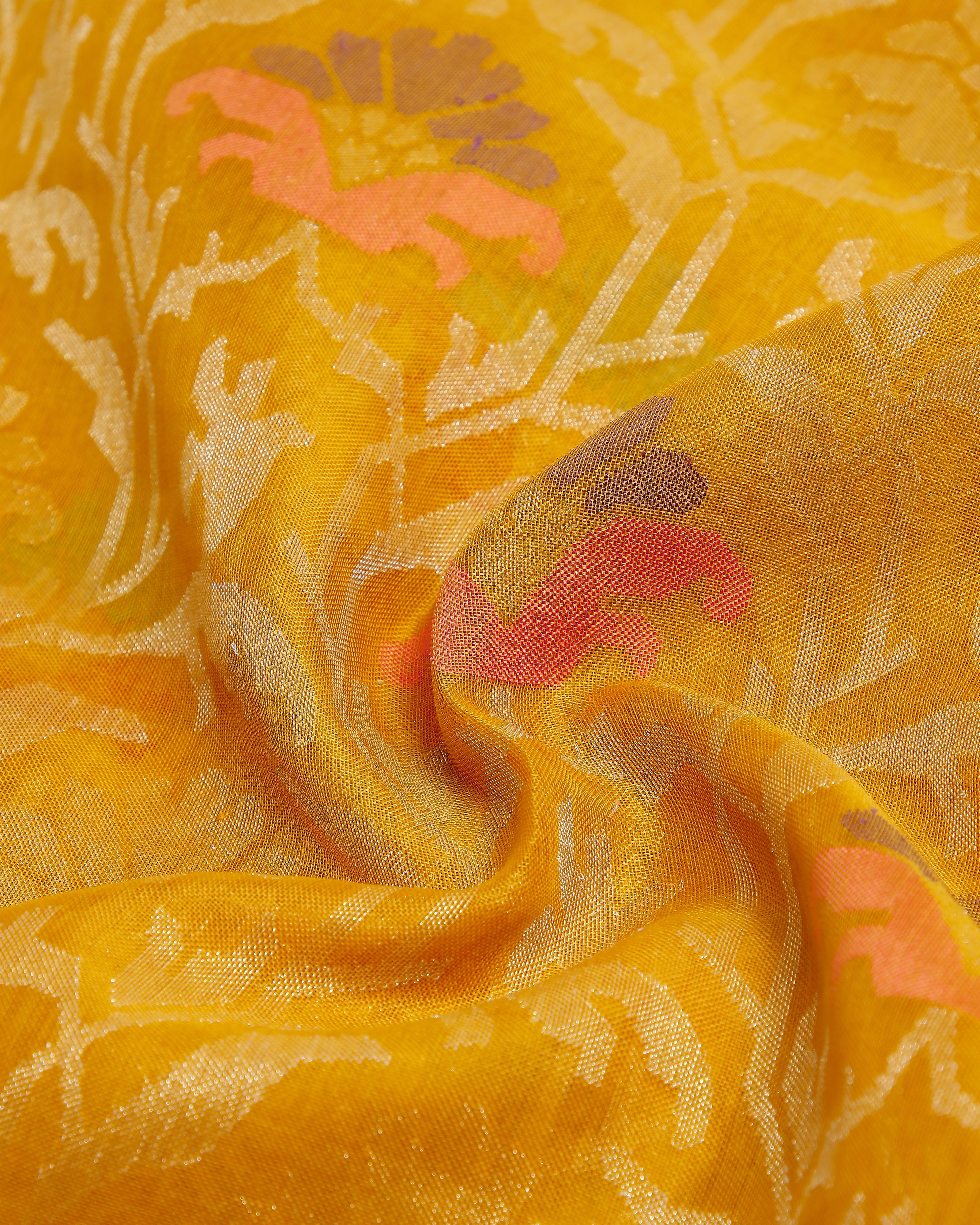 Laksh Banarasi Jamdani Silk Cotton Saree