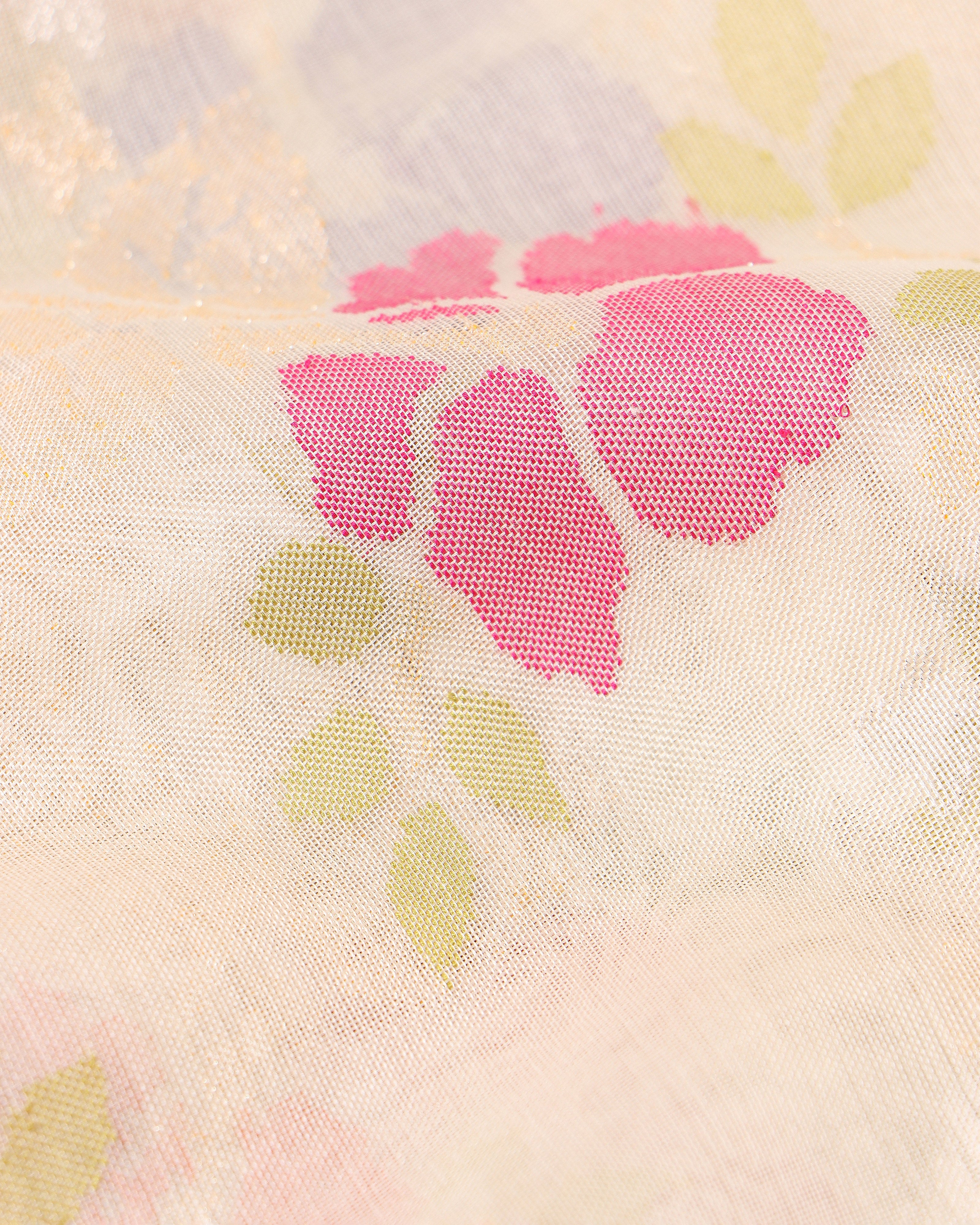 Sindhura Banarasi Jamdani Silk Cotton Saree