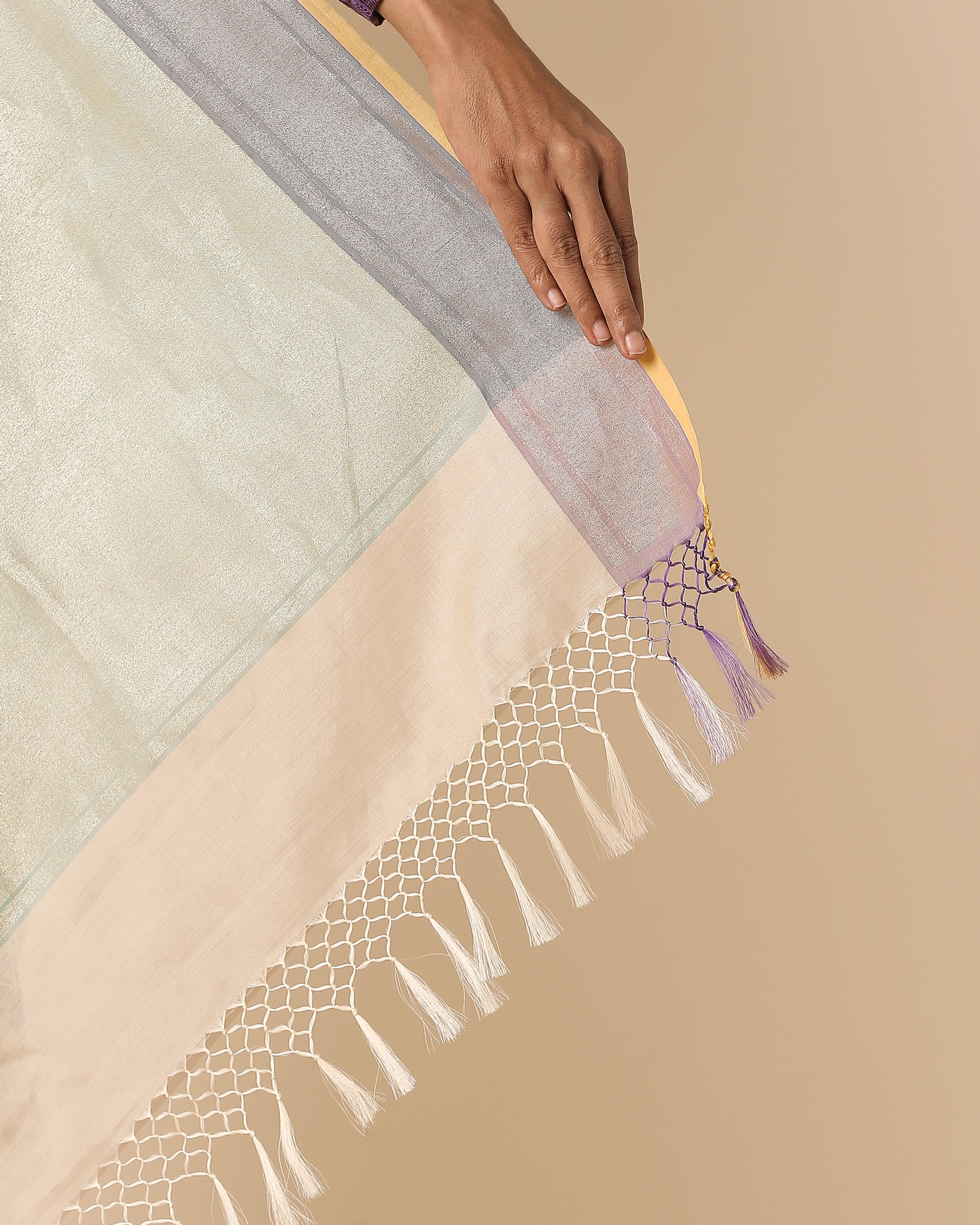 Sindhura Banarasi Jamdani Silk Cotton Saree