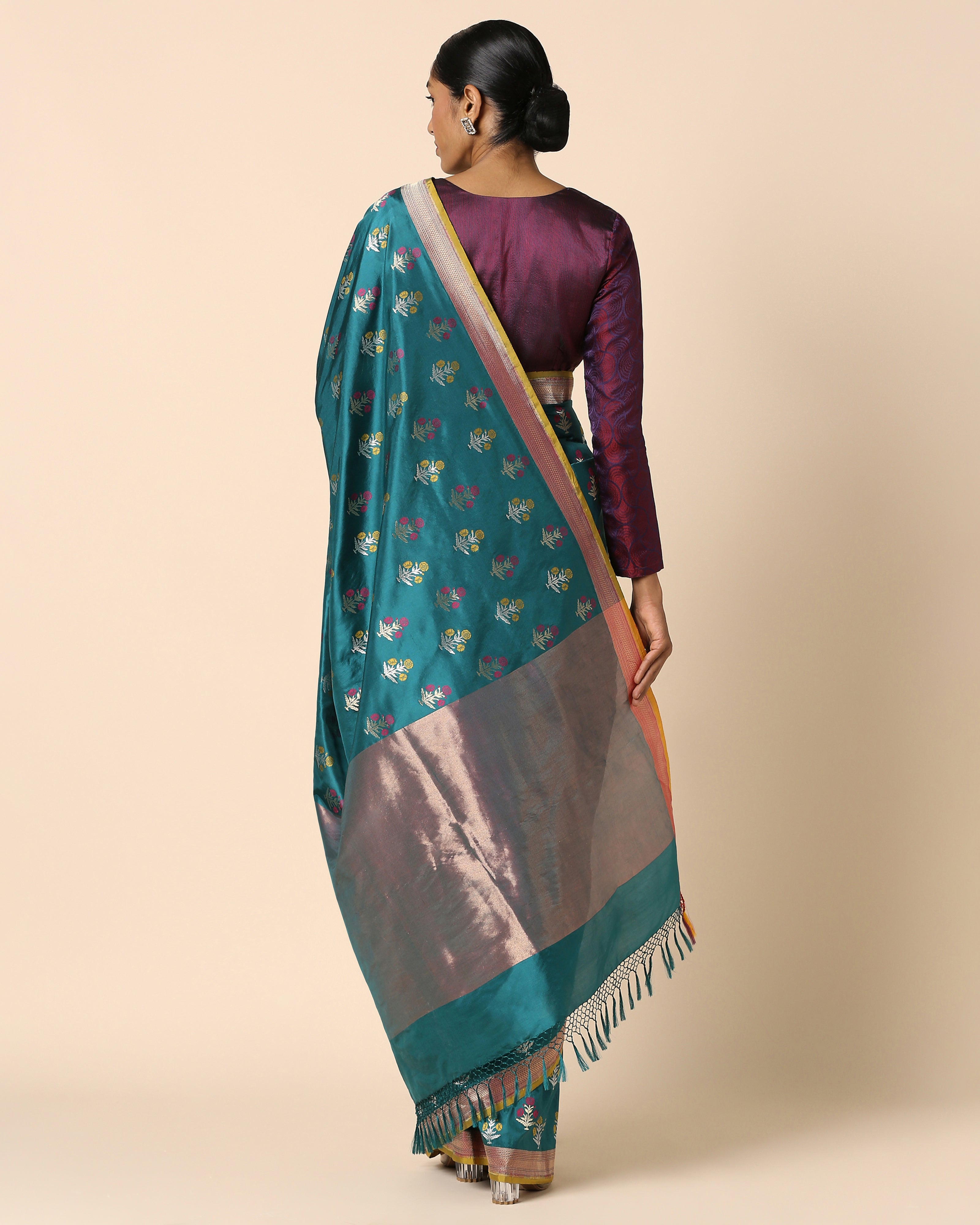 Inayah Banarasi Cutwork Silk Saree