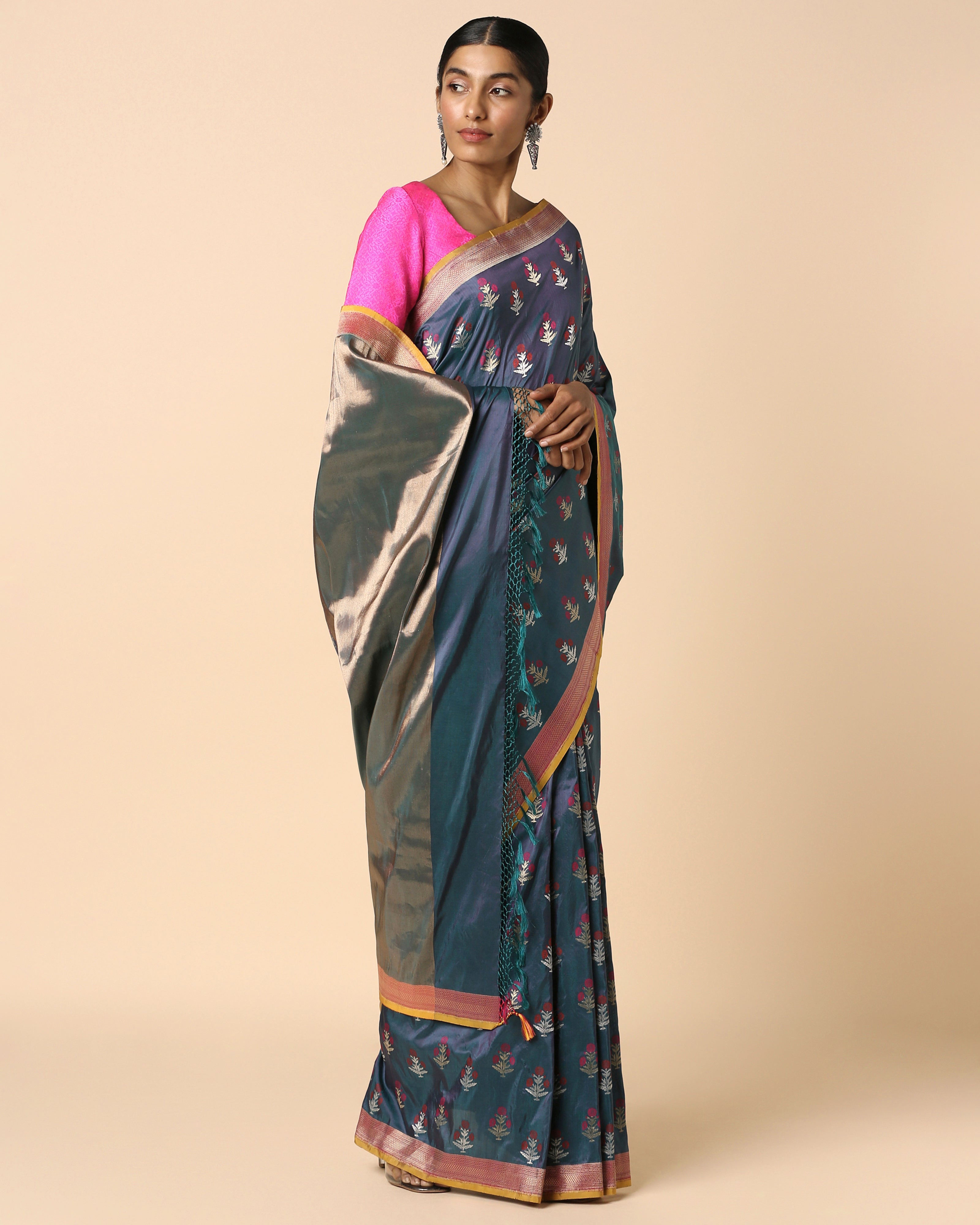 Inayah Banarasi Cutwork Silk Saree