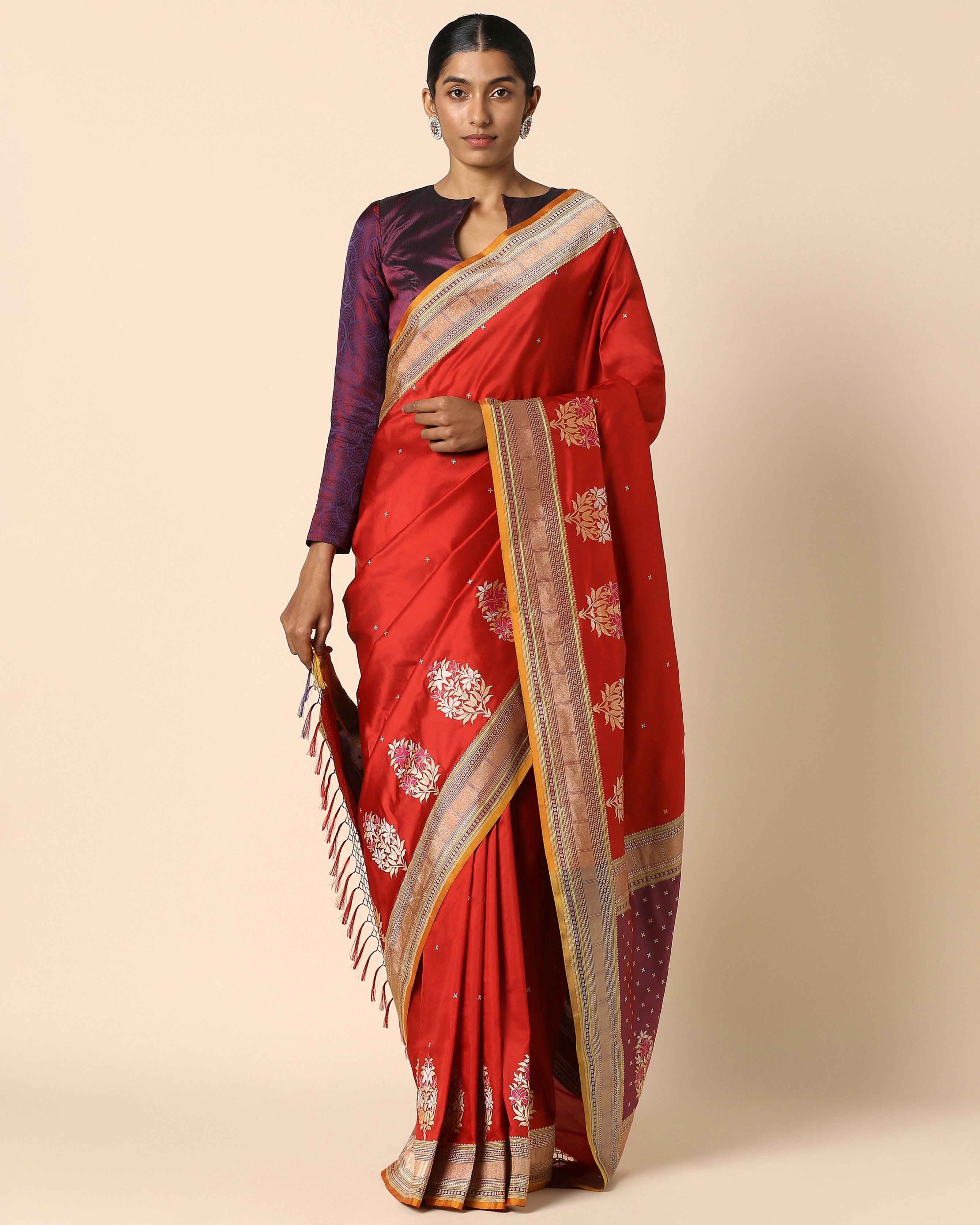 Miniha Banarasi Kadwa Silk Saree