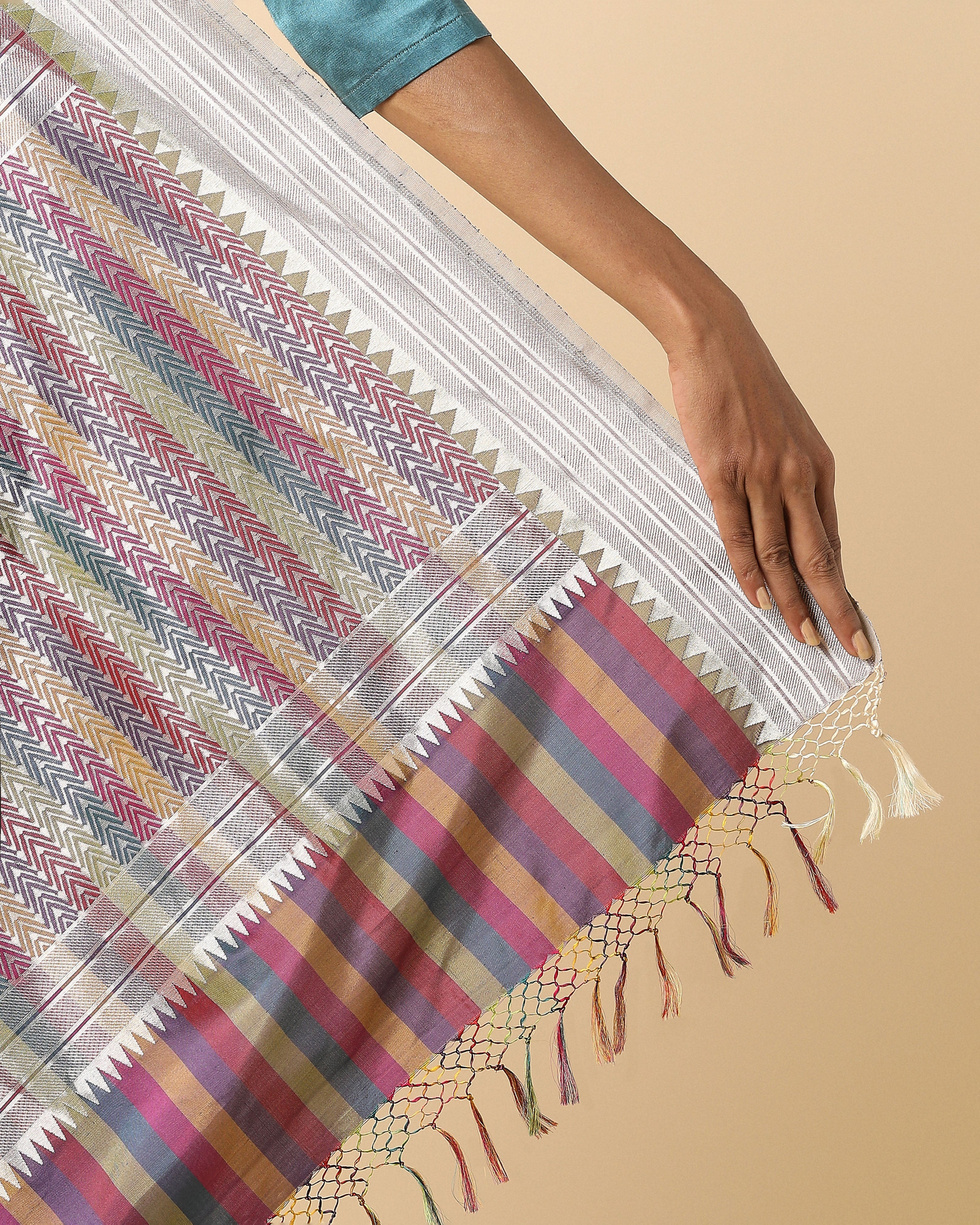 Papiya Banarasi Cutwork Silk Saree