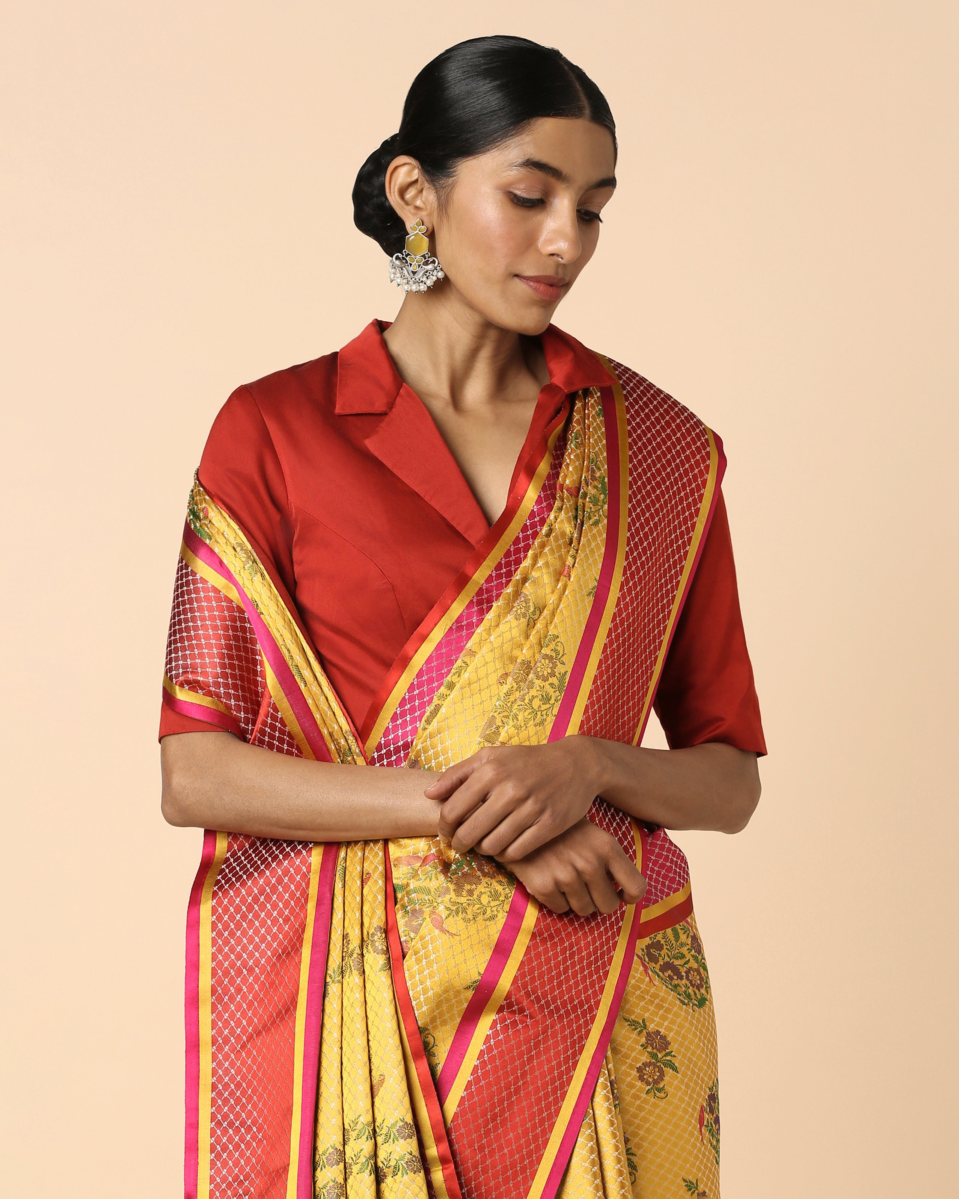 Raechal Banarasi Tanchoi Silk Saree
