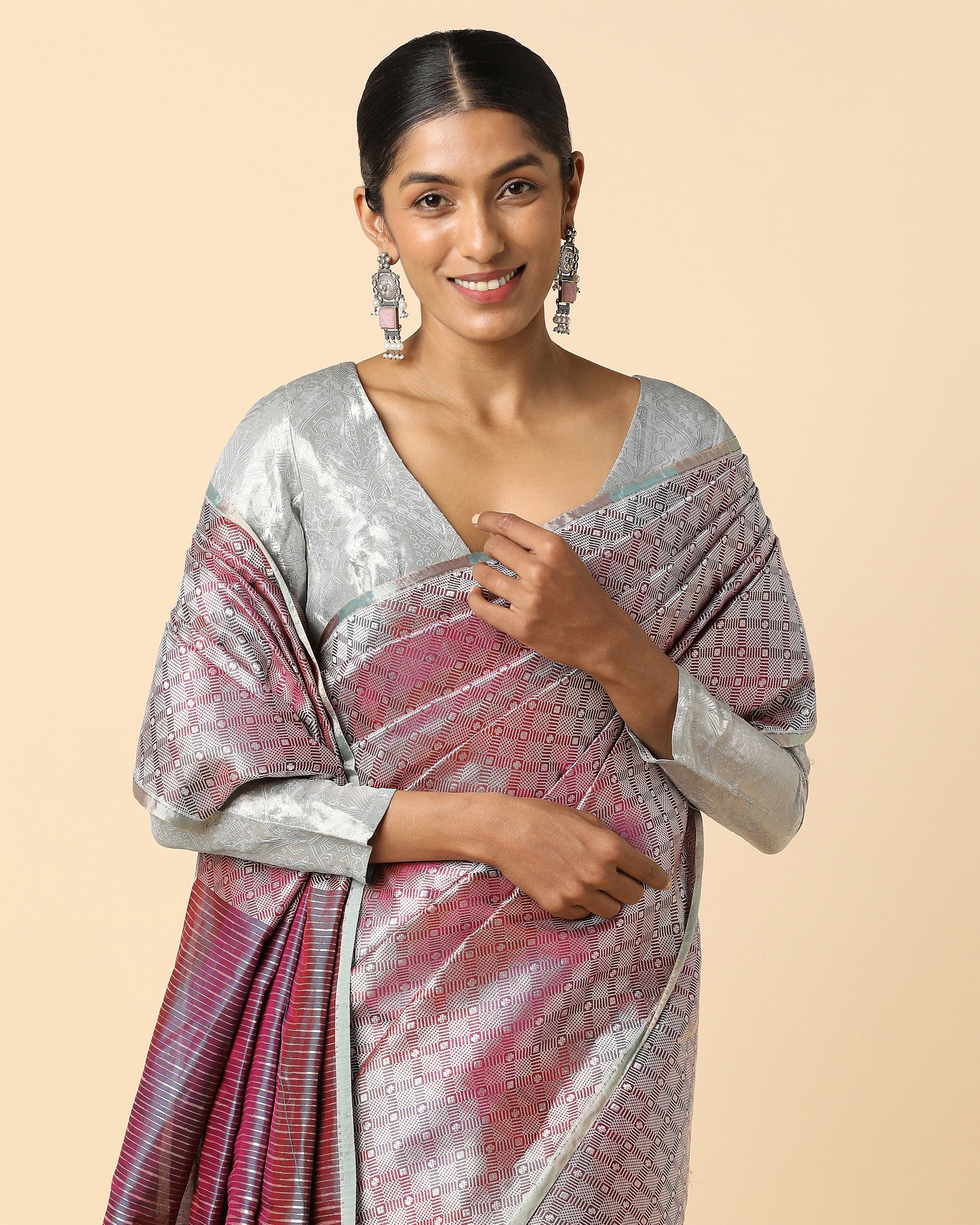 Malini Banarasi Powdi Silk Saree