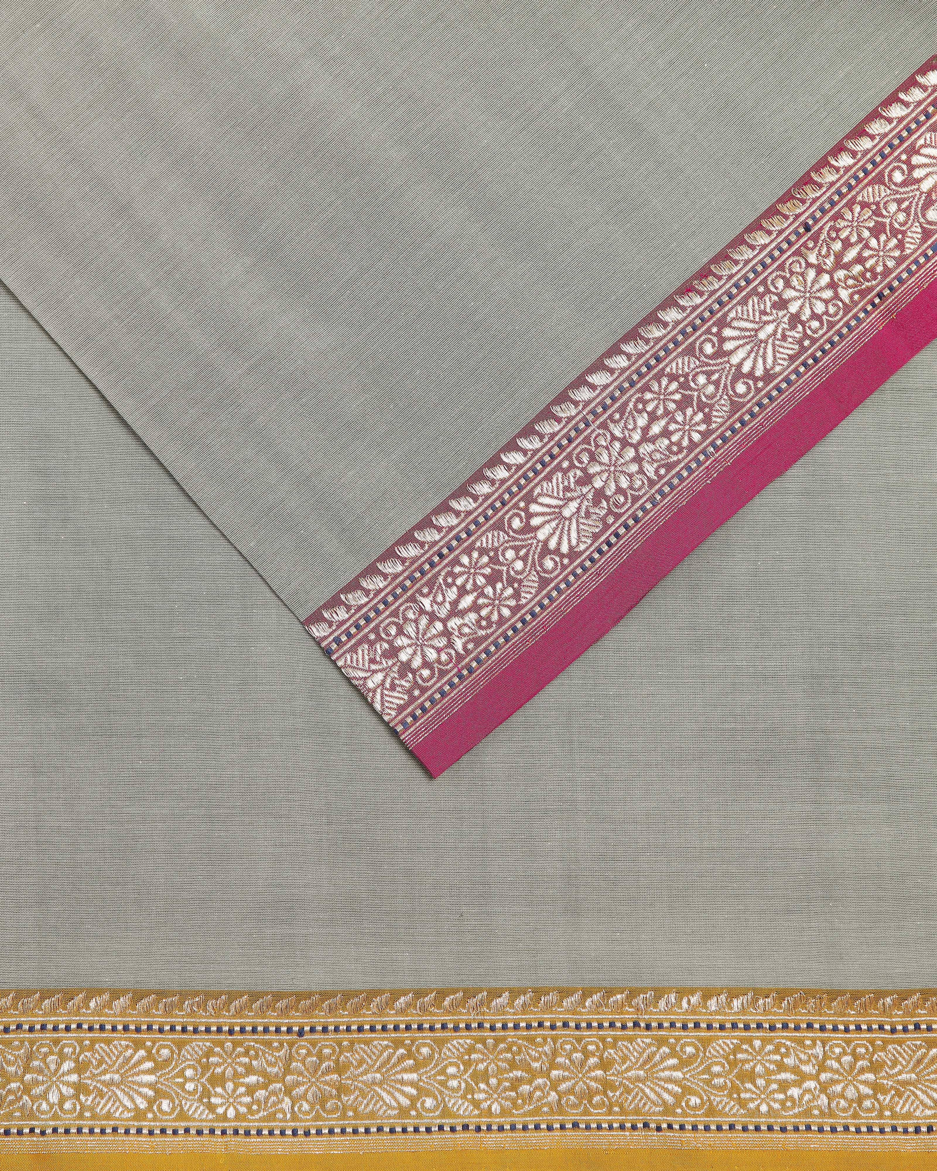 Acala Banarasi Kadwa Cotton Saree