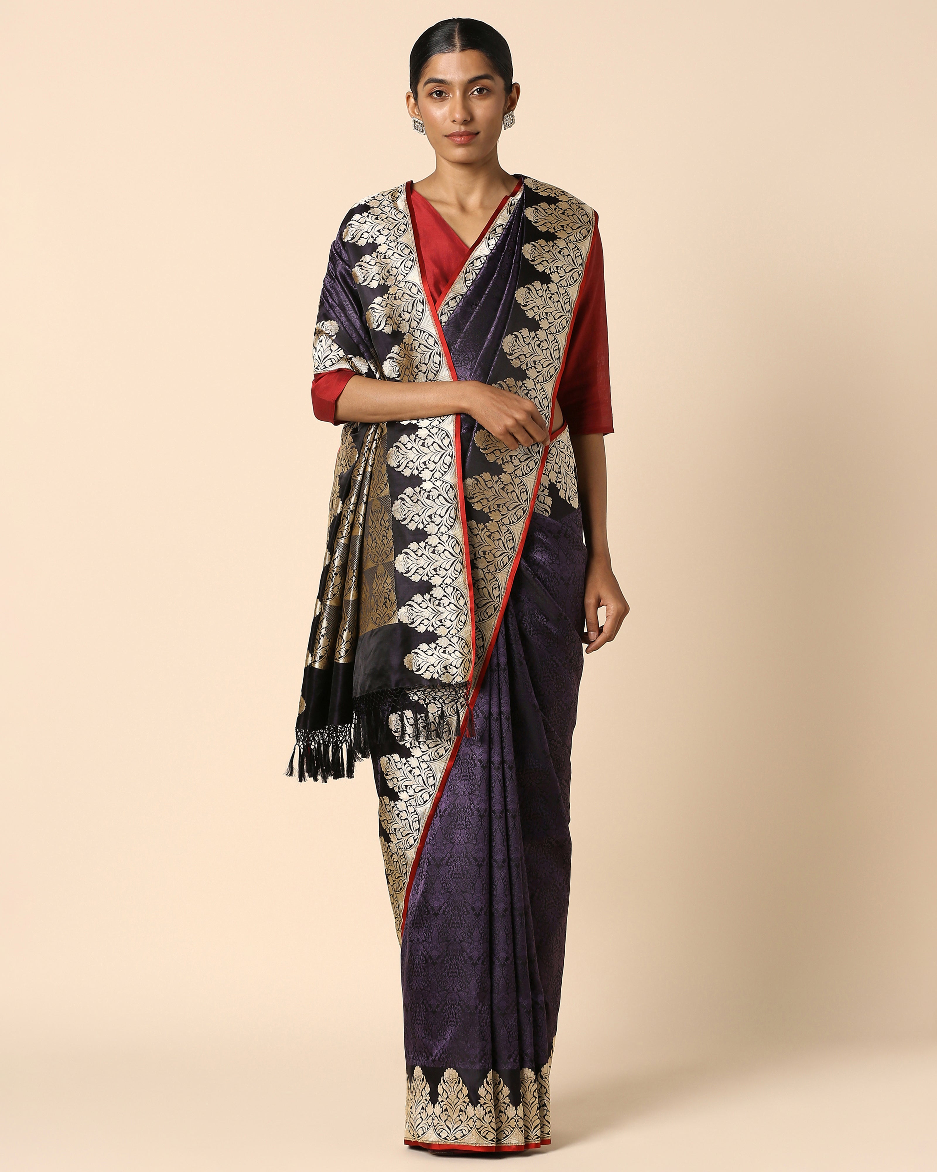 Tvarita Banarasi Tanchoi And Kadwa Silk Saree