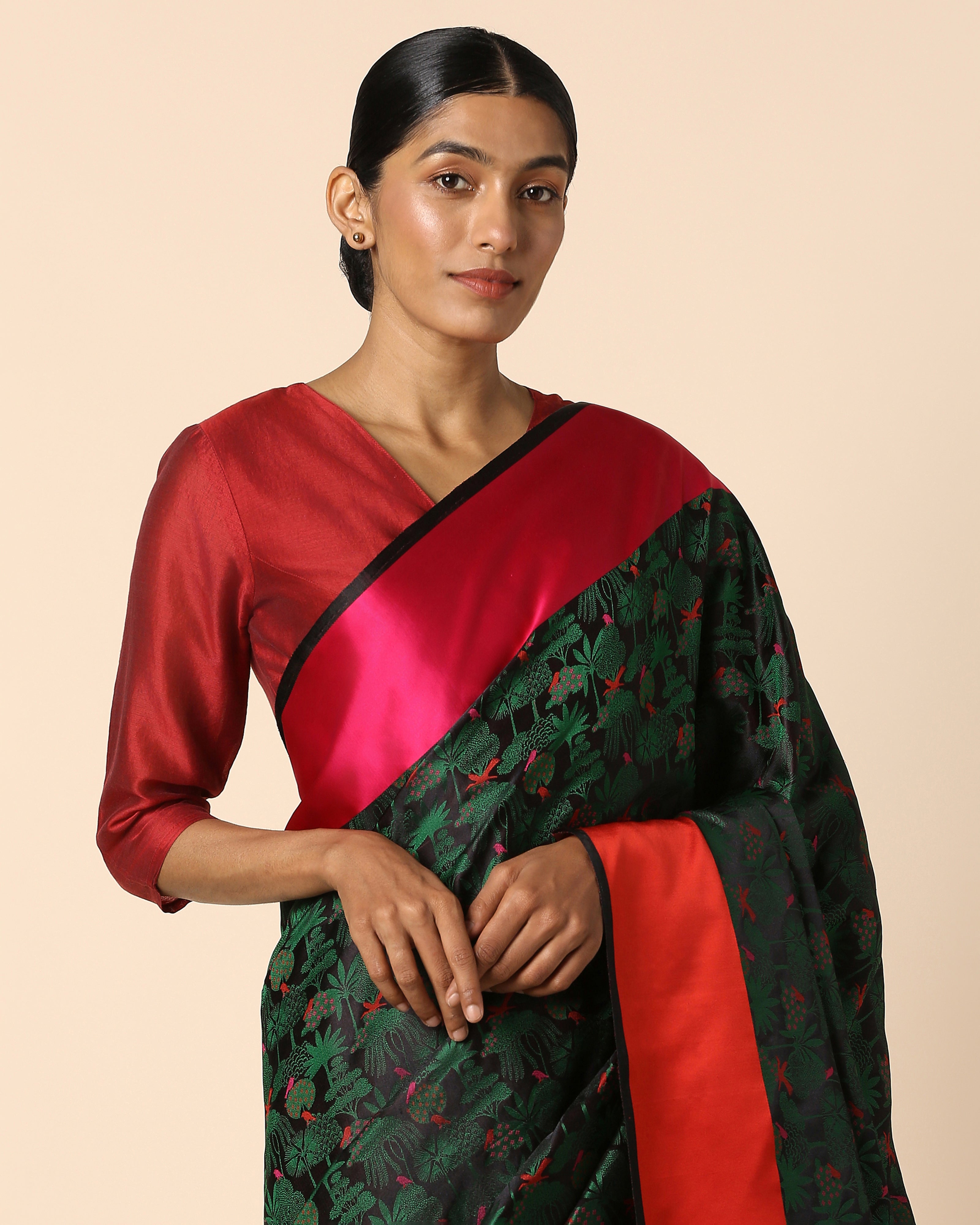 Ananta Banarasi Tanchoi Silk Saree