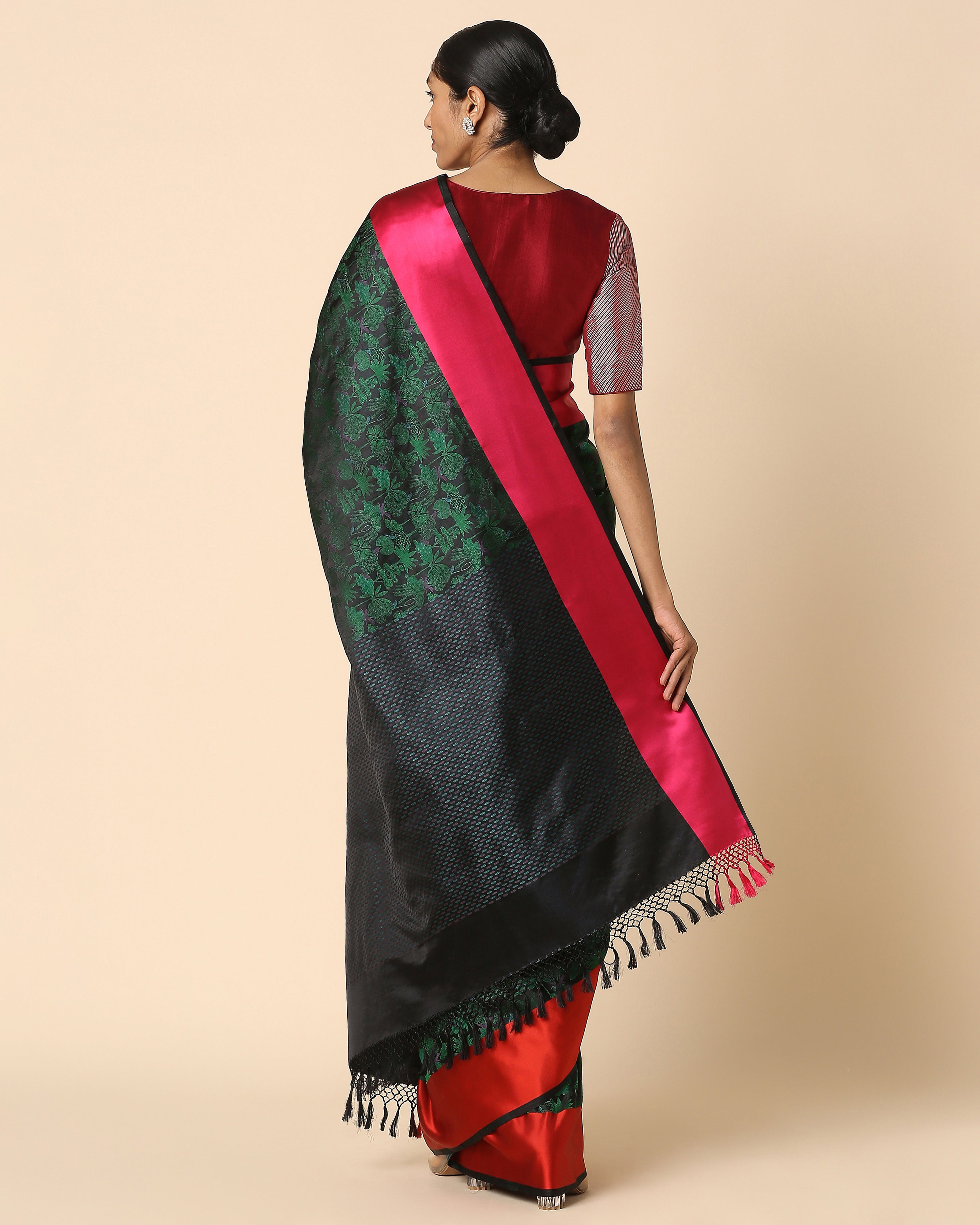 Ananta Banarasi Tanchoi Silk Saree
