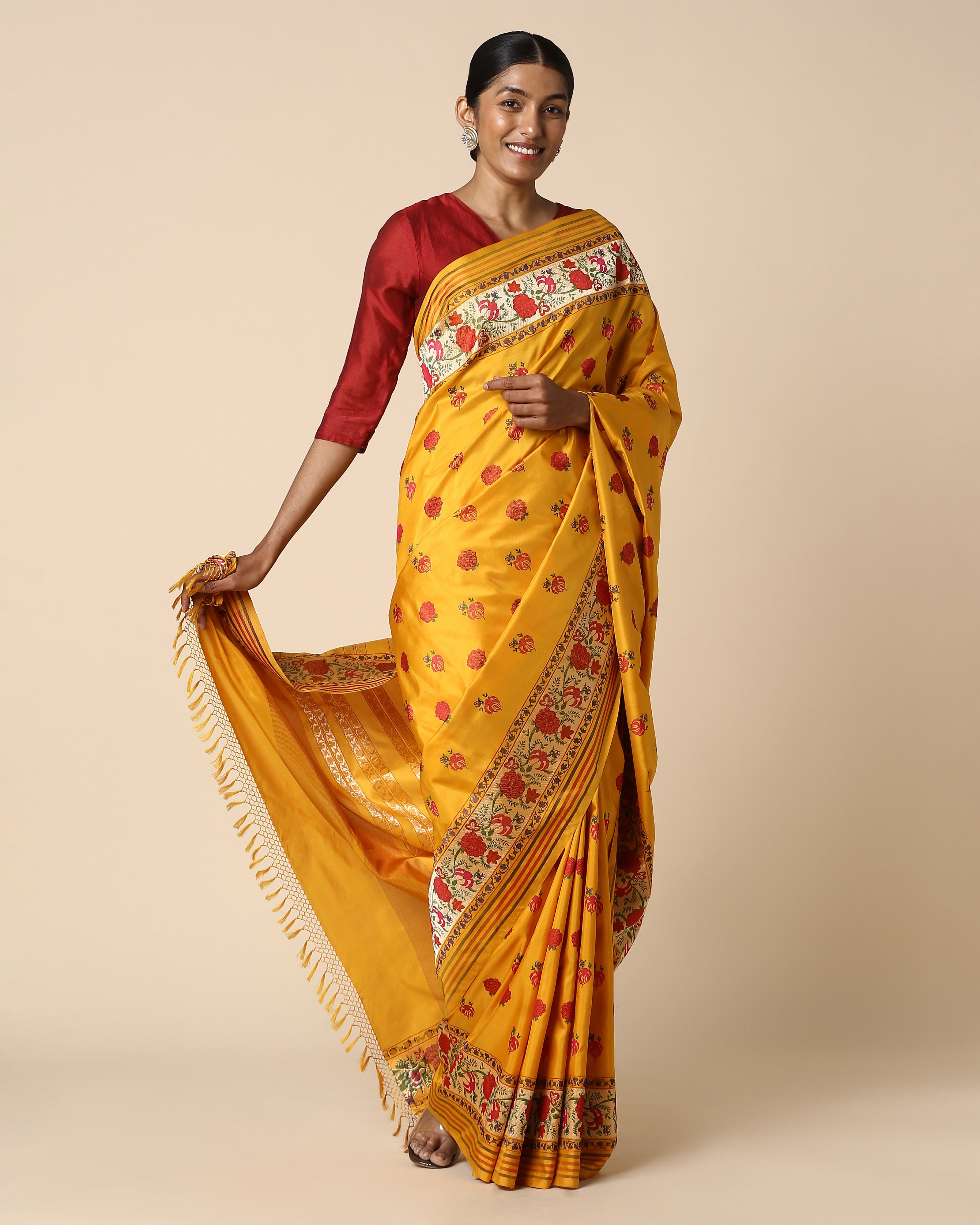 Annanda Banarasi Kadwa Silk Saree
