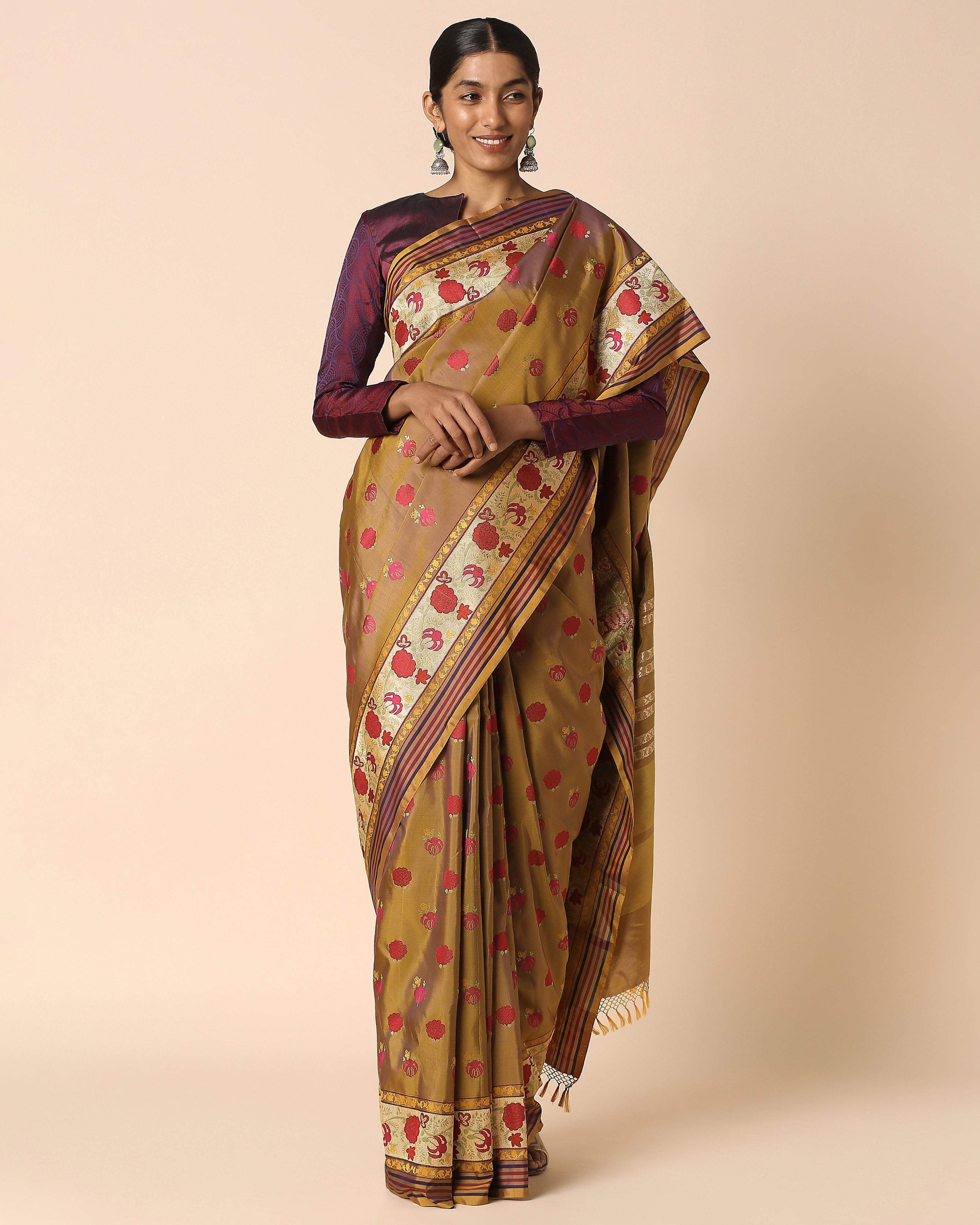 Annanda Banarasi Kadwa Silk Saree