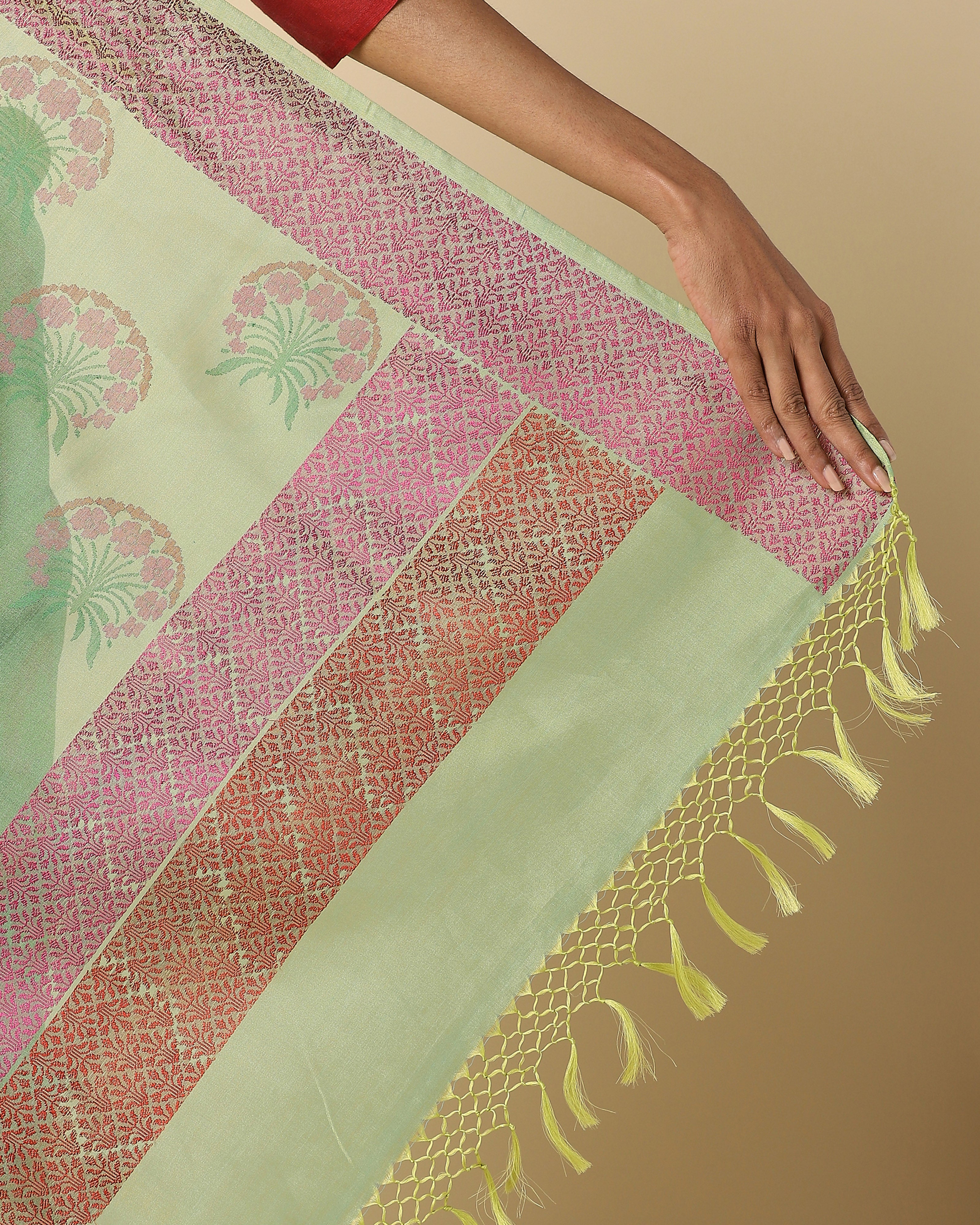 Anwitha Banarasi Jamdani Silk Cotton Saree