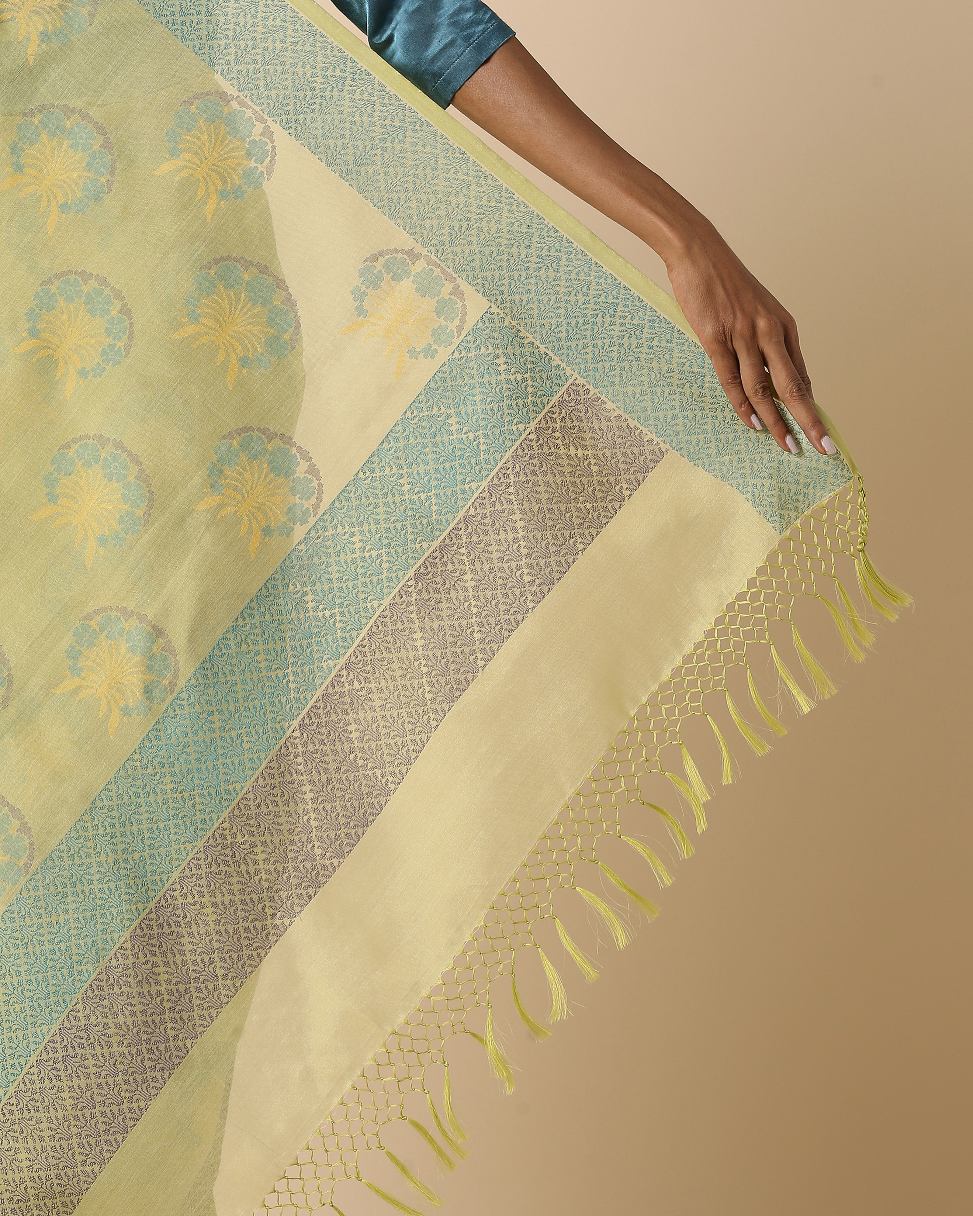 Anwitha Banarasi Jamdani Silk Cotton Saree