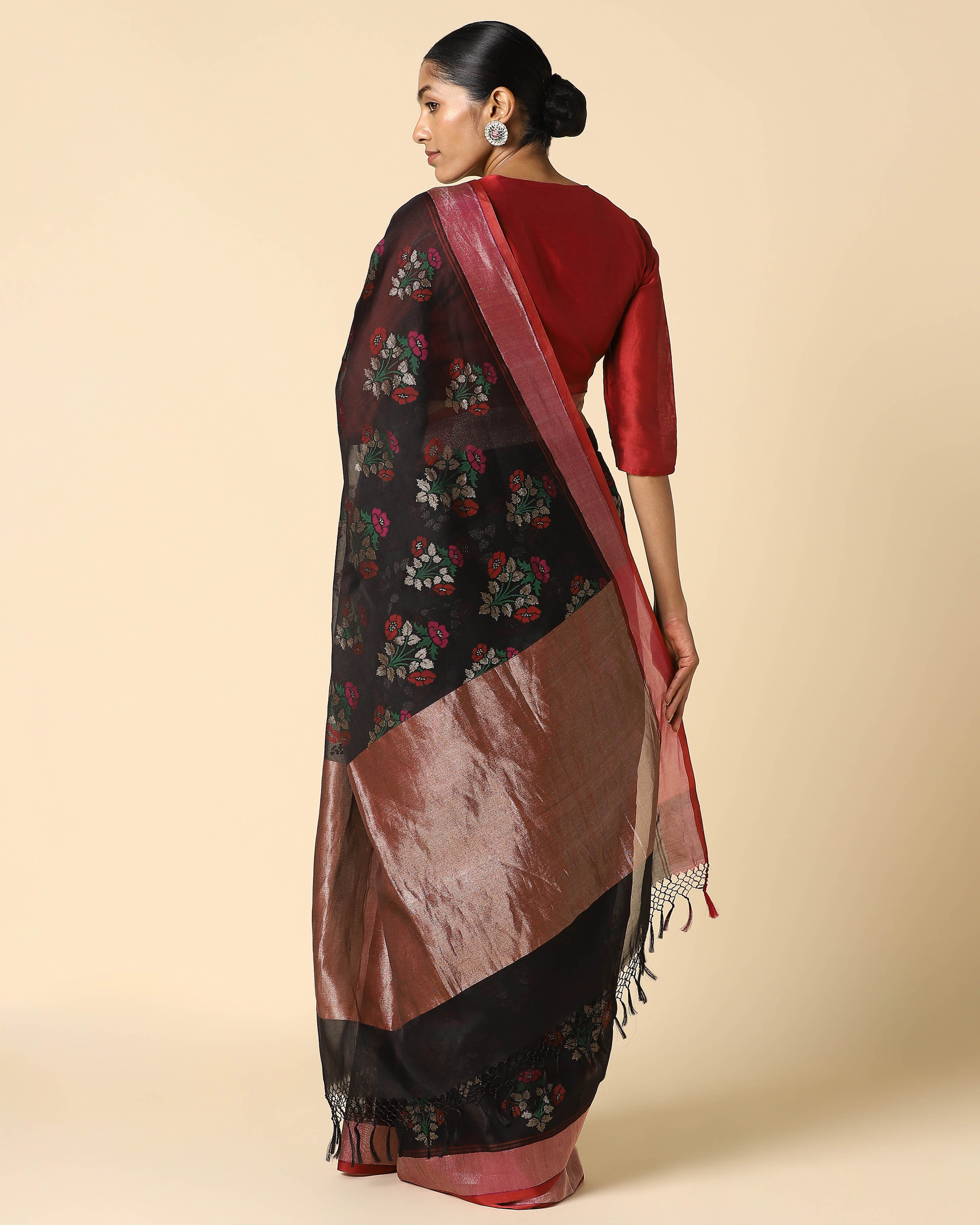 Bhavini Banarasi Jamdani Silk Cotton Saree