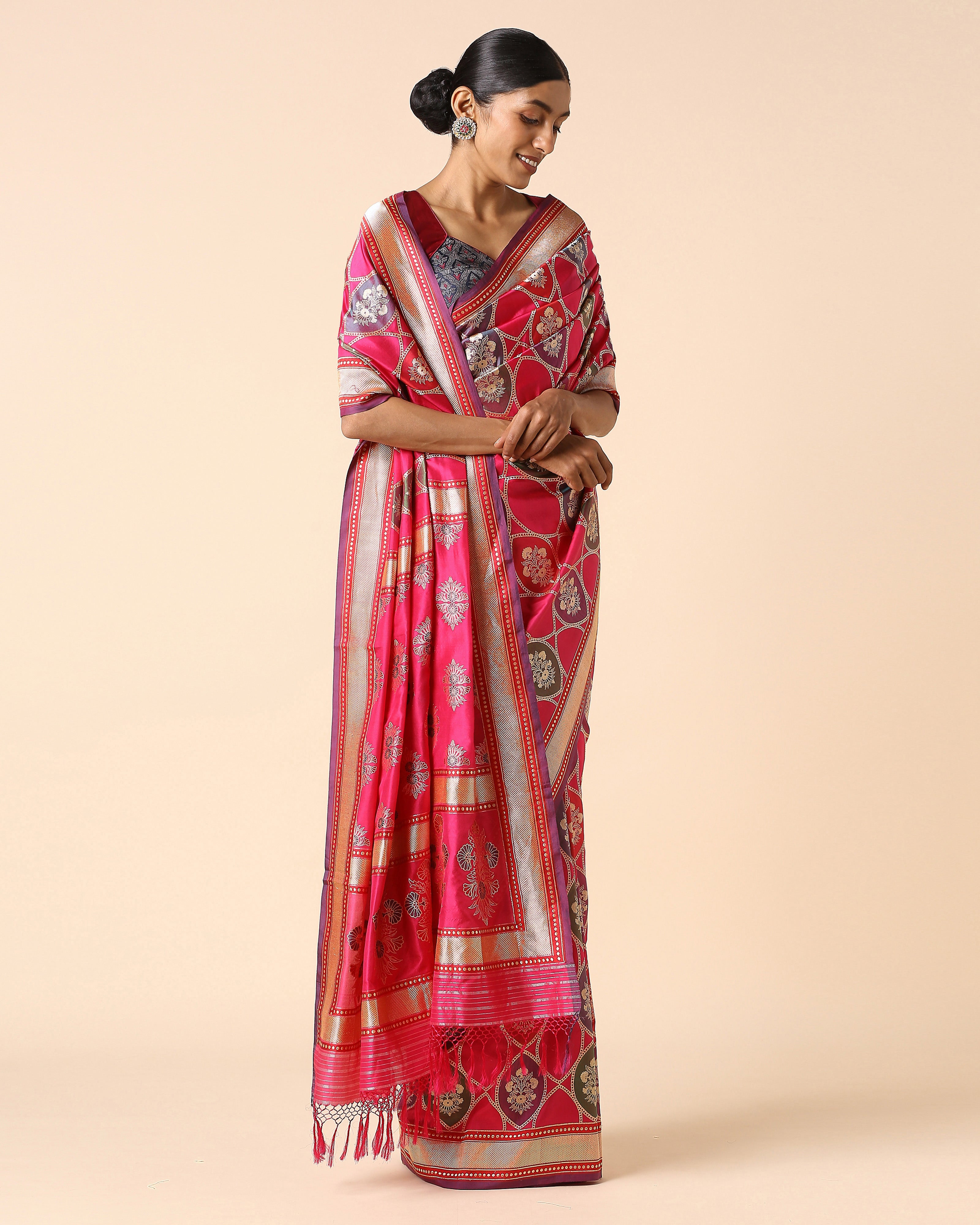 Mrida Banarasi Rangkaat Silk Saree