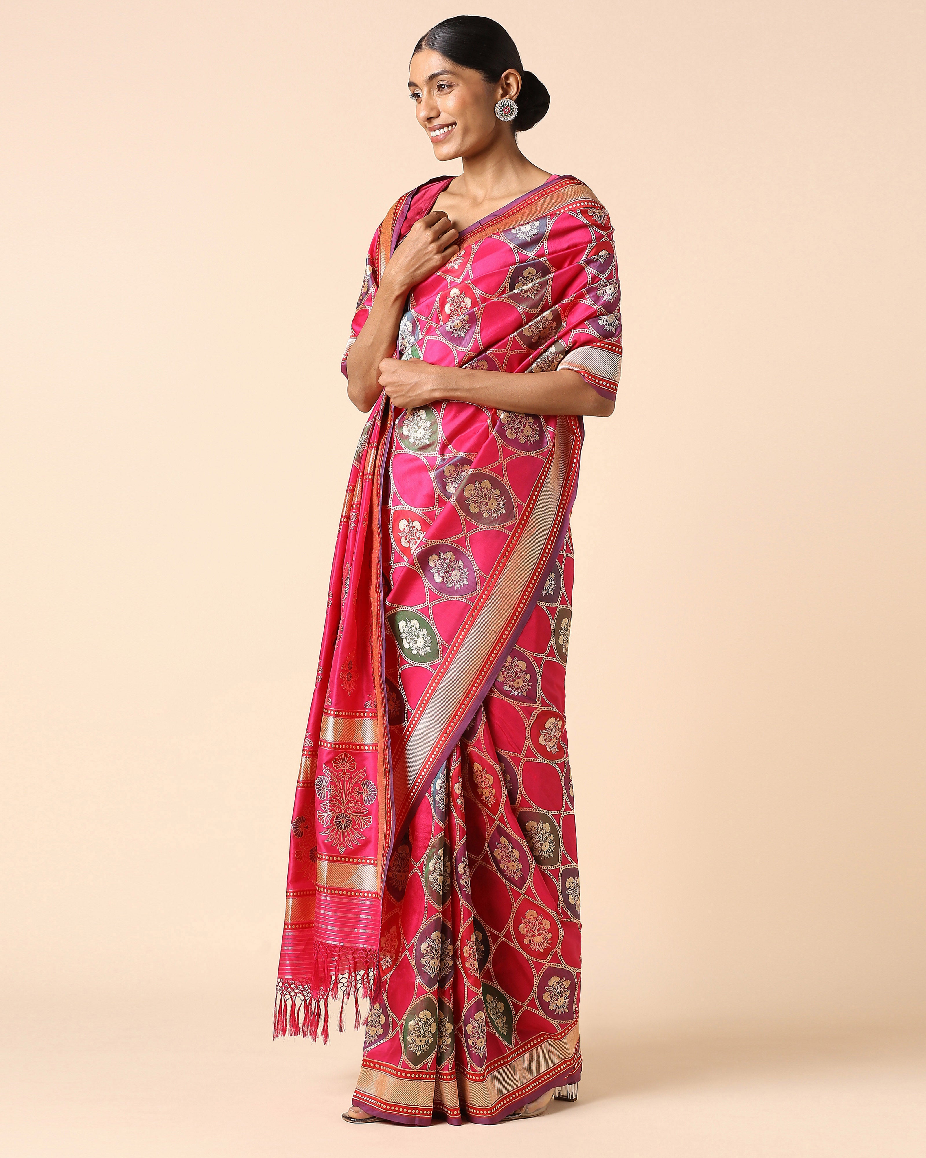 Mrida Banarasi Rangkaat Silk Saree