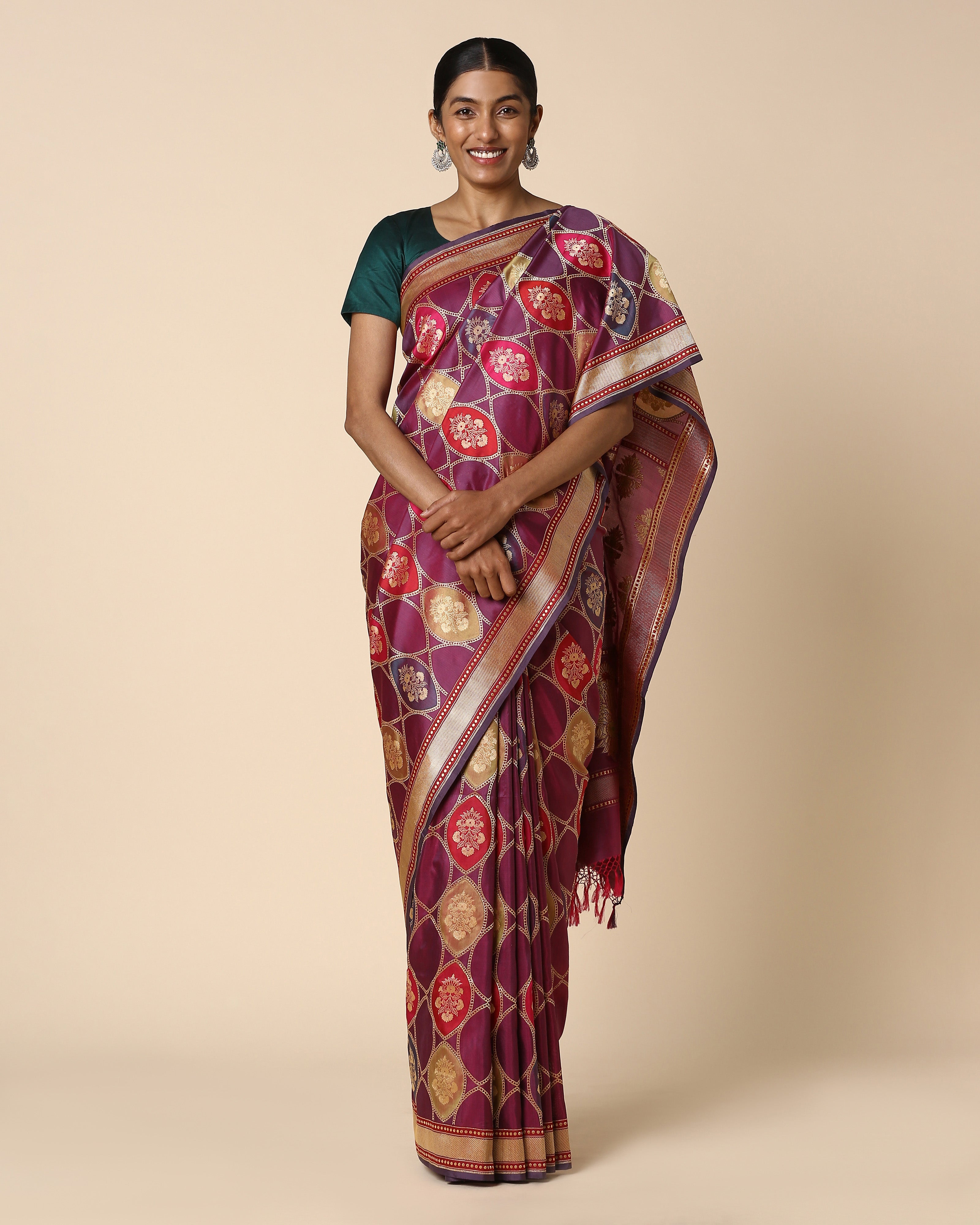 Mrida Banarasi Rangkaat Silk Saree