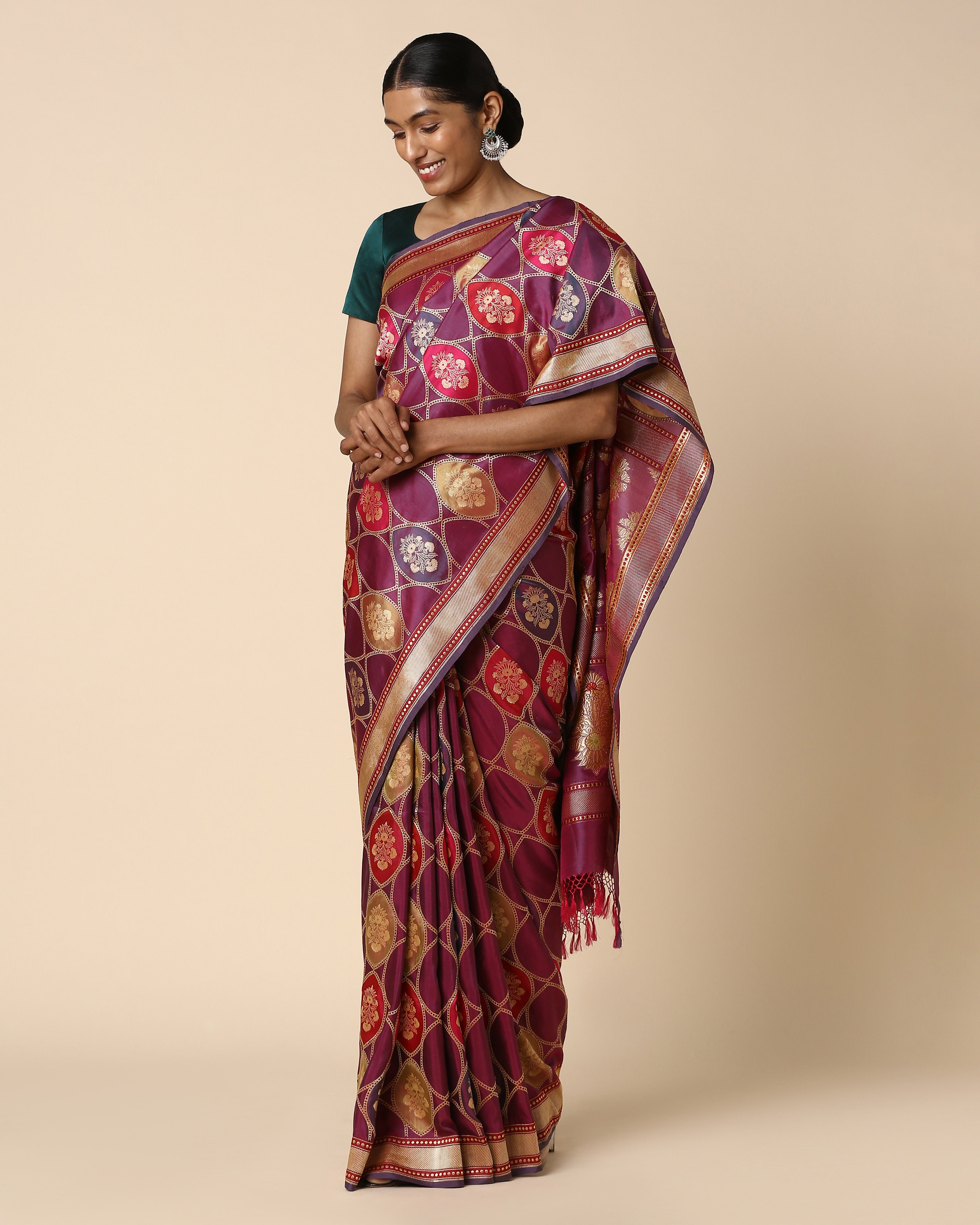 Mrida Banarasi Rangkaat Silk Saree
