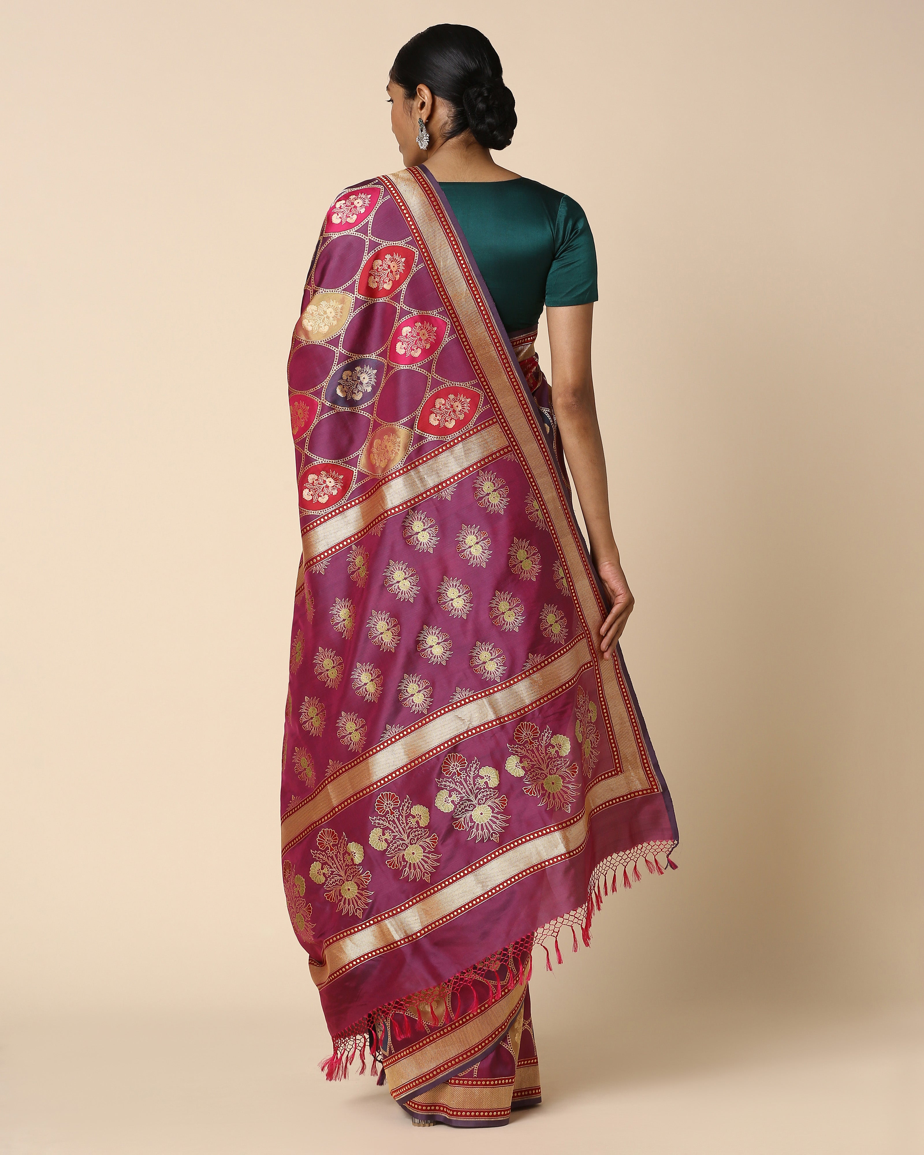 Mrida Banarasi Rangkaat Silk Saree