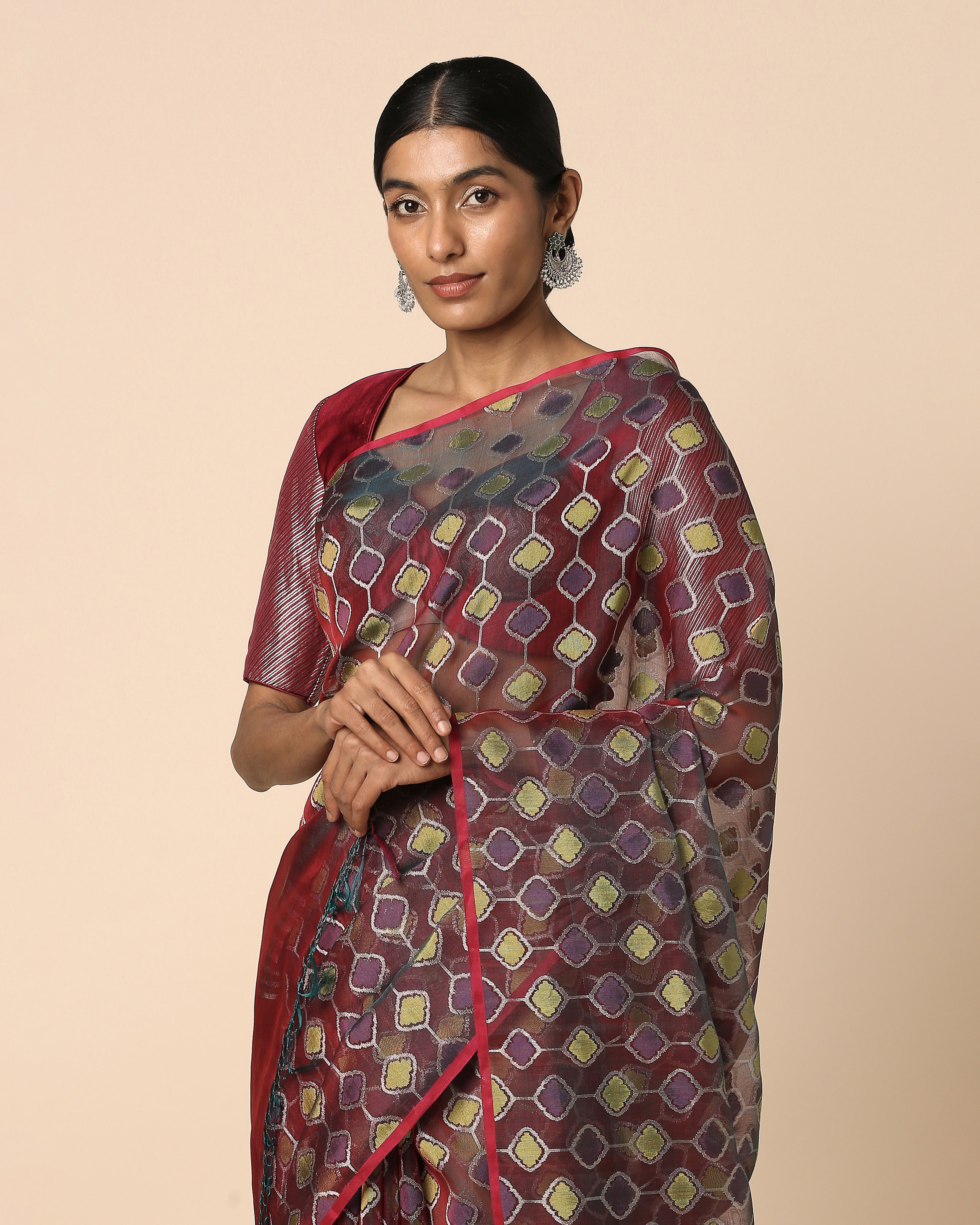 Purala Banarasi Jamdani Silk Cotton Saree