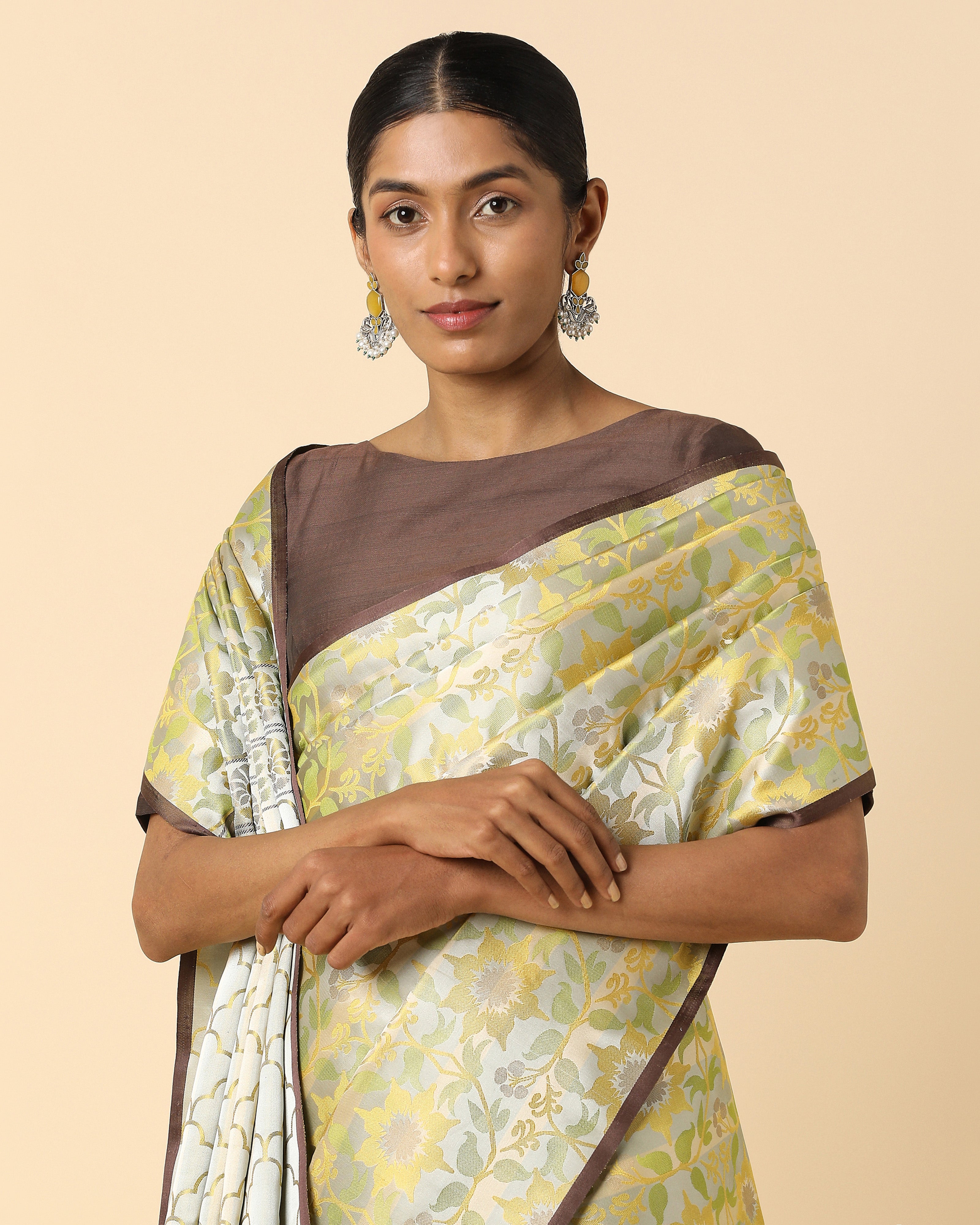 Sarvani Banarasi Tanchoi Silk Saree