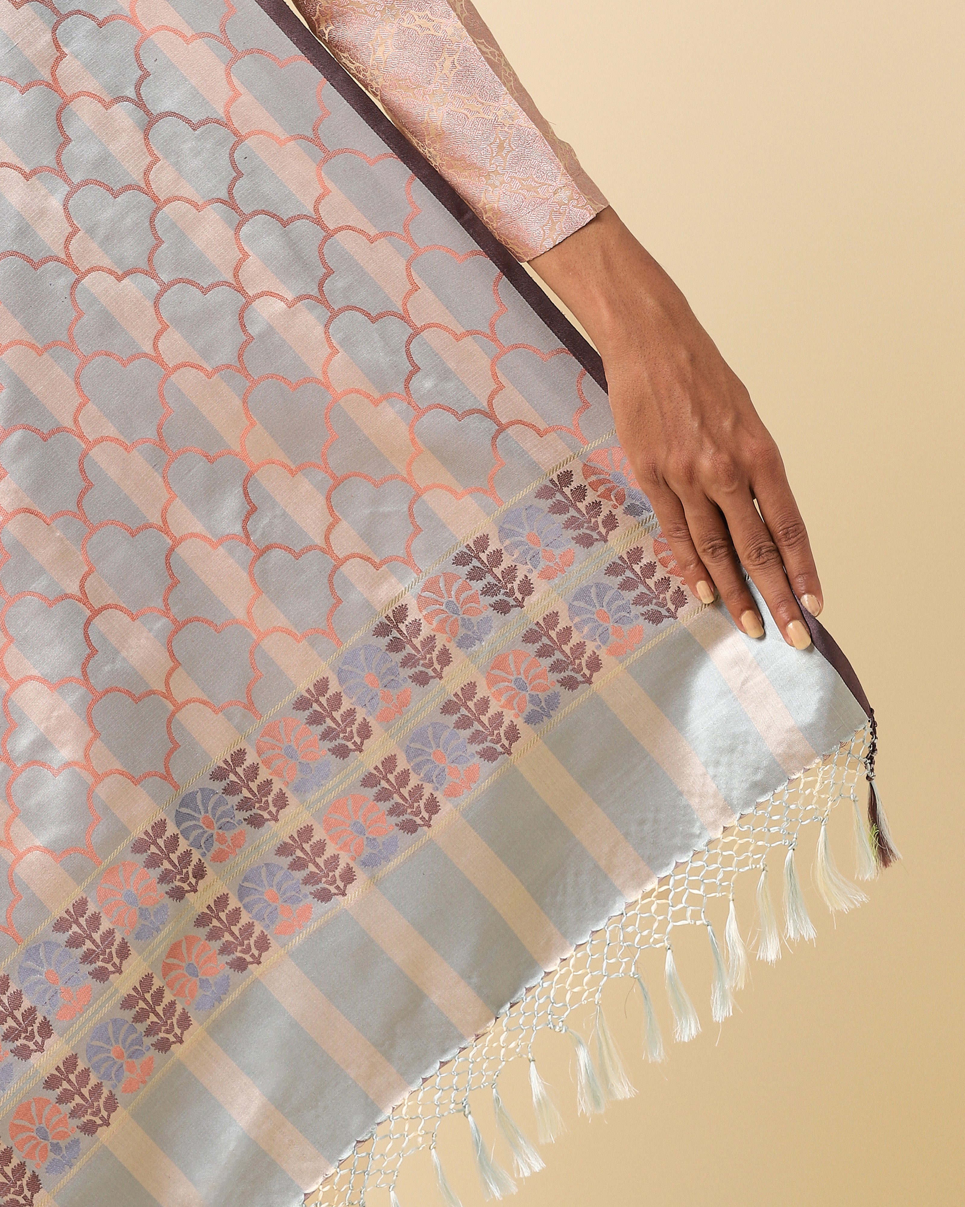 Sarvani Banarasi Tanchoi Silk Saree