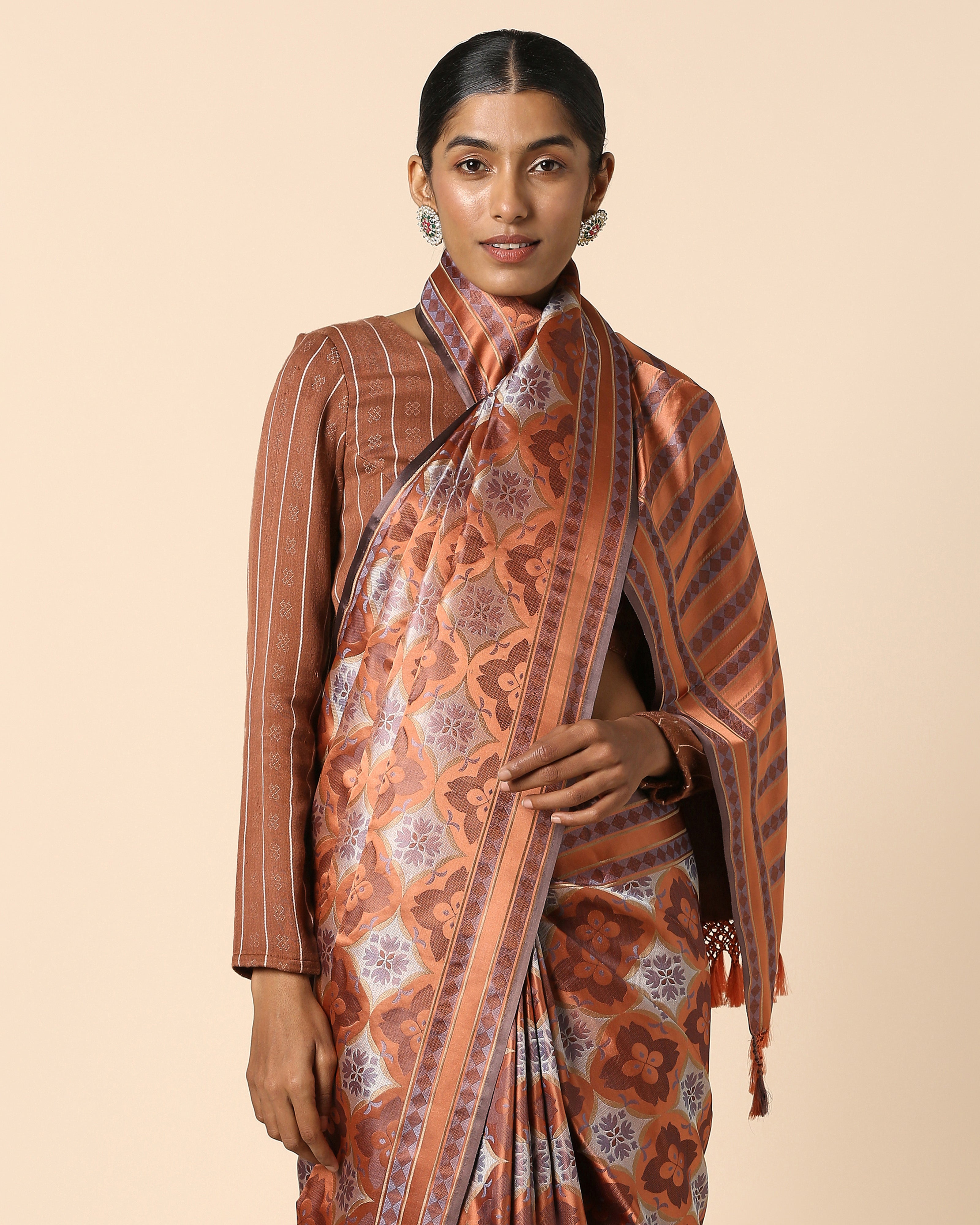 Shayma Banarasi Tanchoi Silk Saree